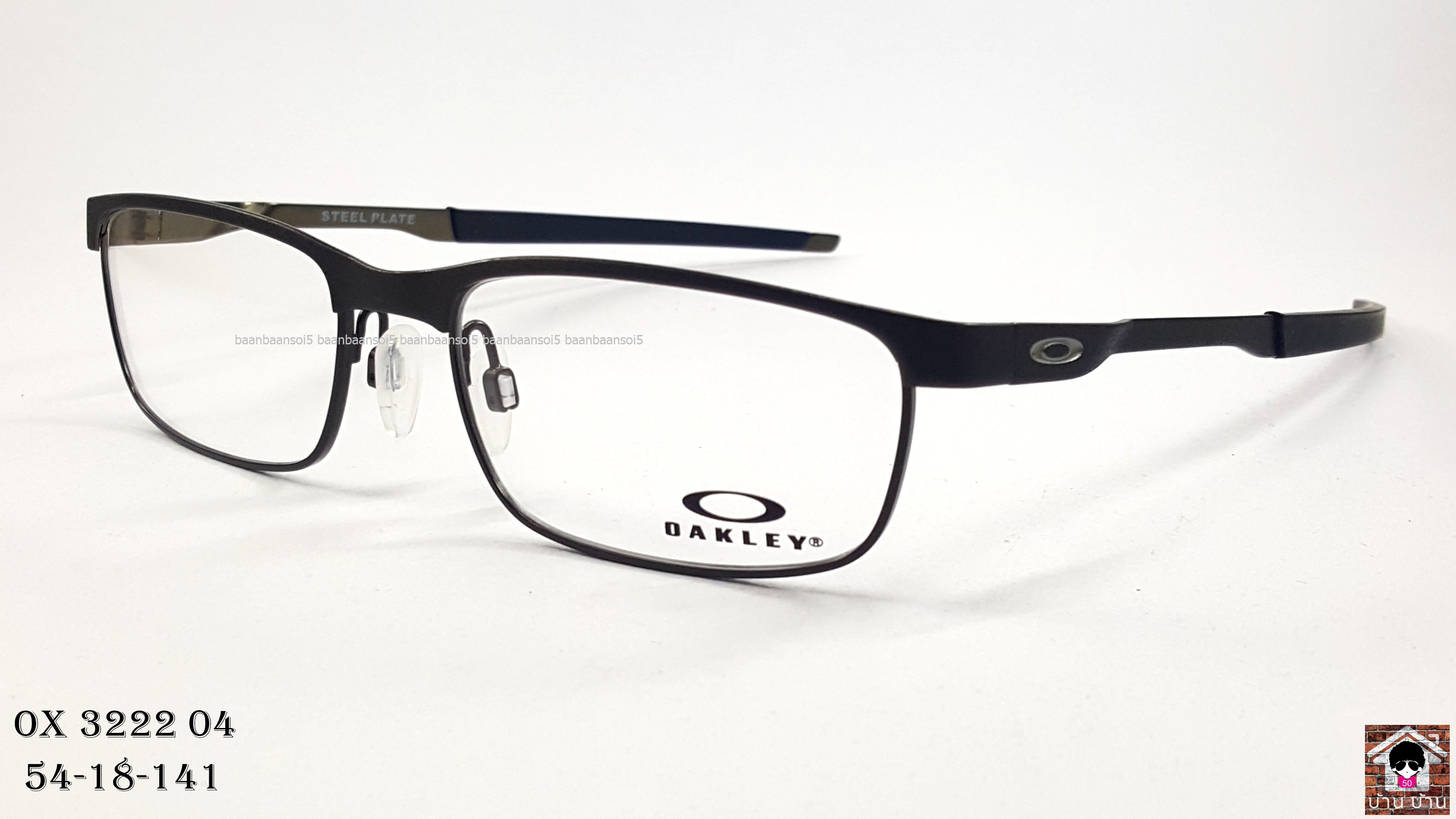 Oakley OX3222-04 Steel Plate Satin Pewter โปรโมชั่น กรอบแว่นตาพร้อมเลนส์ HOYA ราคา 5,300 บาท