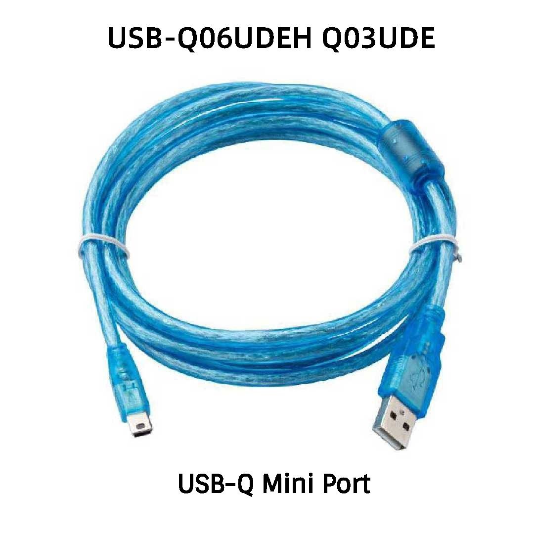 สายโหลด PLC Mitsubishi Q series USB-Q06UDEH / Q03UDE (USB-Q MINI) ยาว 3 เมตร