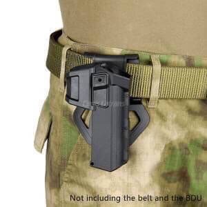 New.สินค้ามาใหม่ ซองปืนสั้น GLOCK ARMY FORCE Tactical Movable Holster for Marui/WE Glock Pistol for G17/G18/G19 Pistol สีดำ / สีทราย ราคาพิเศษ