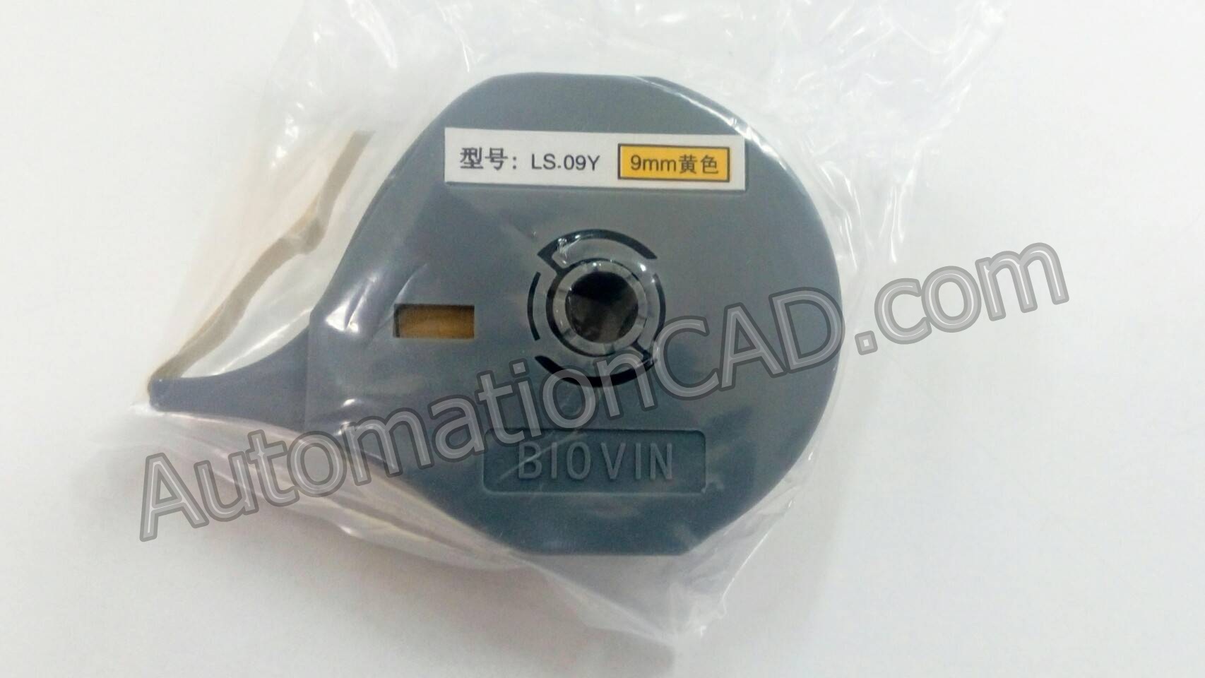 สติ๊กเกอร์ Label 9 mm. Yellow BIOVIN ใช้กับเครื่องพิมพ์ฮอตมาร์ค เครื่องพิมพ์ปลอกมาร์คสายไฟ ใช้กับเครื่องพิมพ์ รุ่น S650 S700E