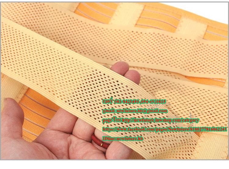 SU-003เข็มขัดรัดเอว รัดหน้าท้อง ที่รัดเอวแบบมีเม็ดแม่เหล็กช่วยบรรเทาอาการปวดเจ็บช่วงเอว หลัง กีฬา ฟิตเนส แก้ปวดหลัง เอว