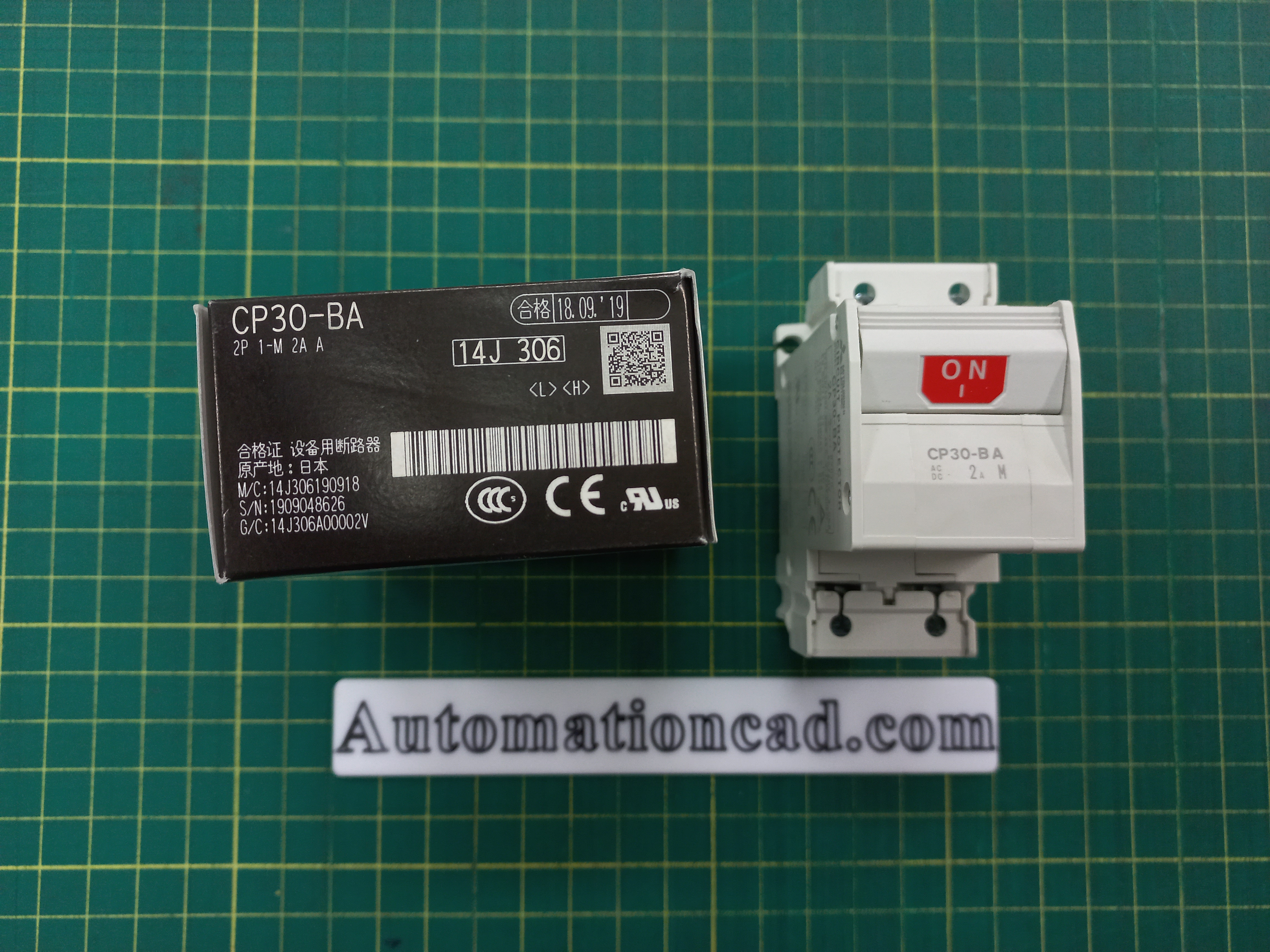 เบรกเกอร์ป้องกันวงจรควบคุม 2เฟส 1-M 2A Circuit Protector MITSUBISHI