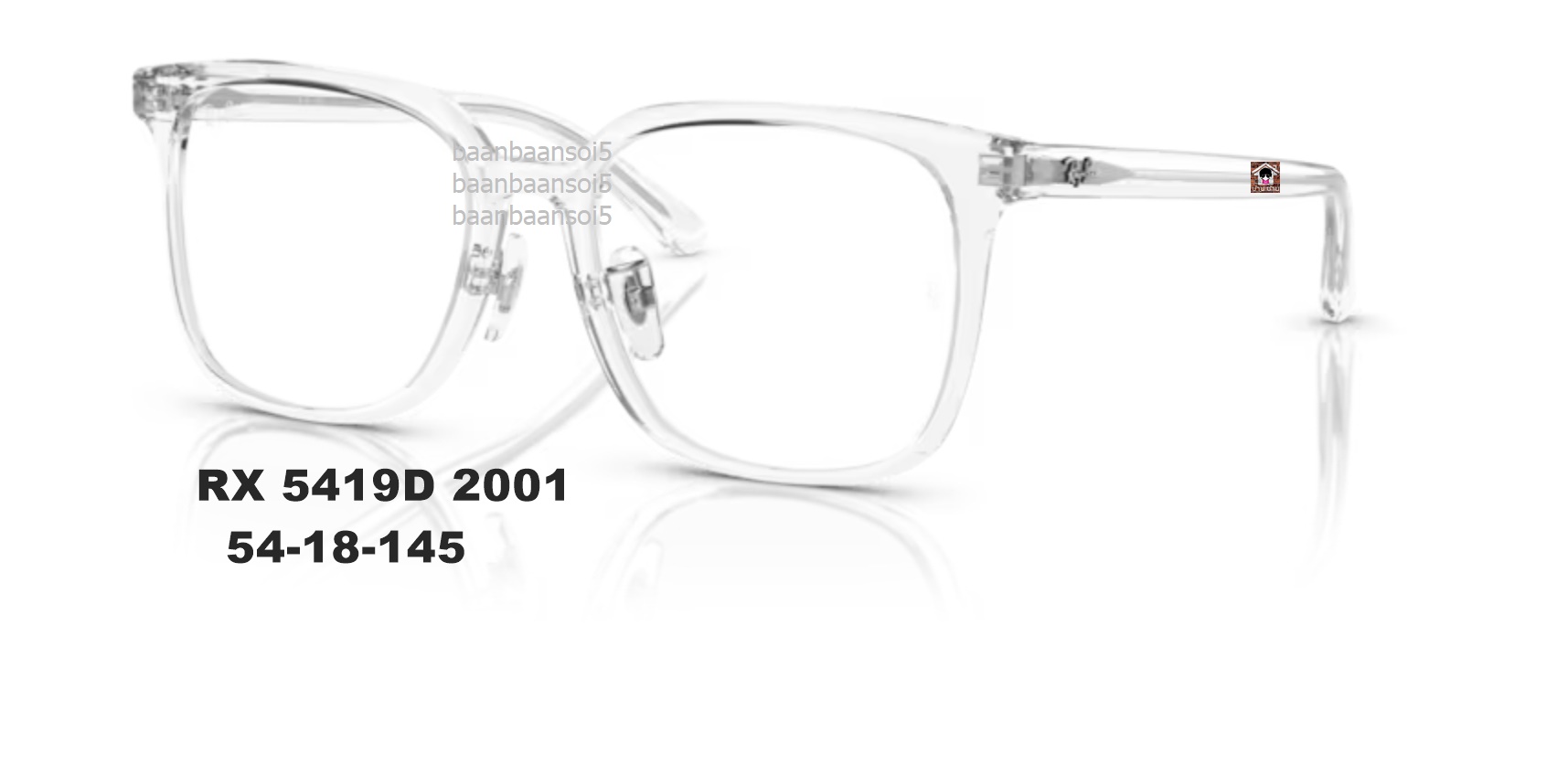 Rayban RX 5419D โปรโมชั่น กรอบแว่นตาพร้อมเลนส์ HOYA ราคา 3,500 บาท