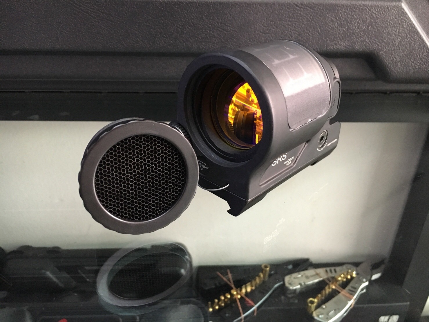New.Trijicon SRS (Sealed Reflex Sight) Style Red Dot Sight W/ QD Mount ราคาพิเศษ