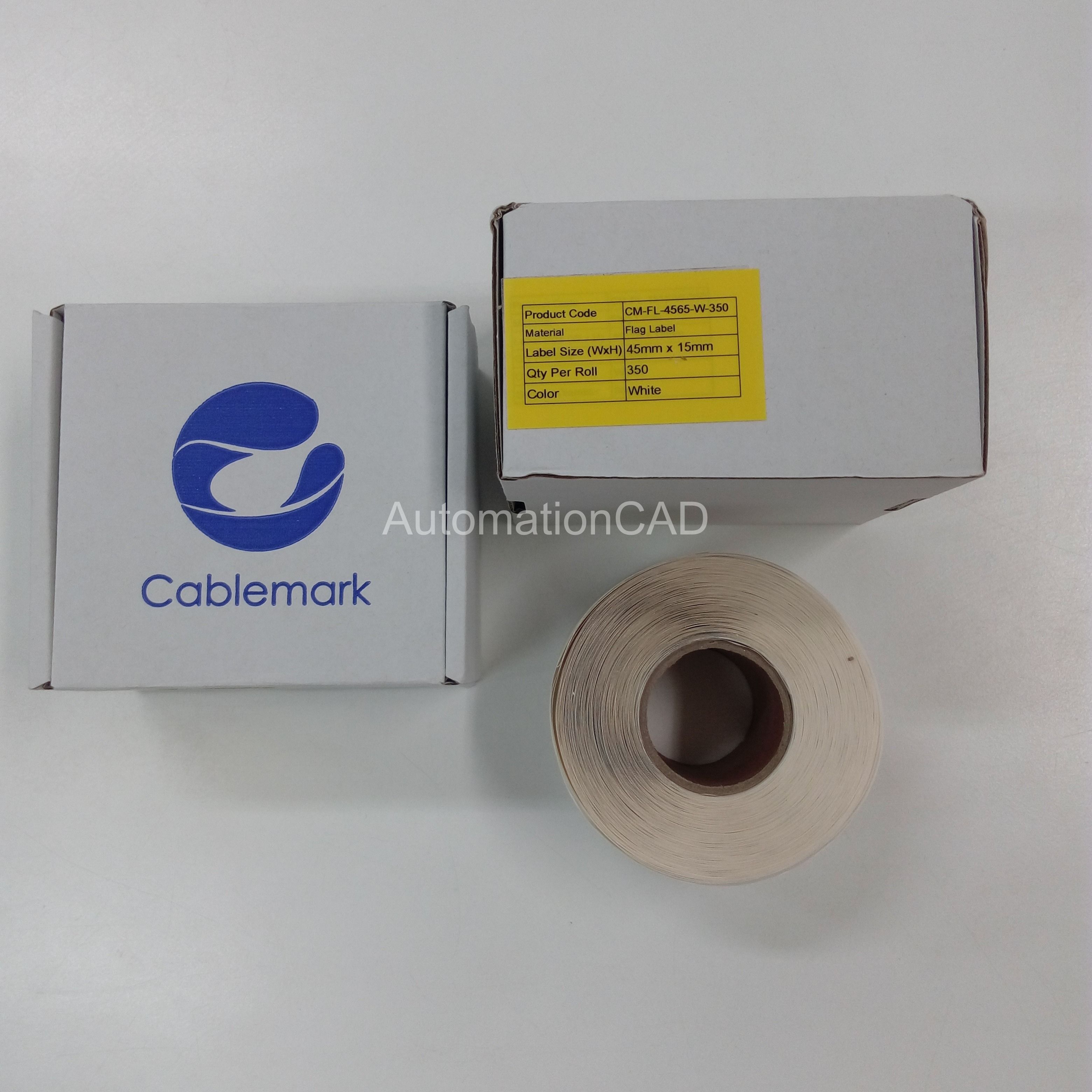 สติ๊กเกอร์มาร์คสายไฟ แบบธง 45mm x 15mm หางยาว เบอร์มาร์คสายไฟ CABLE MARKER