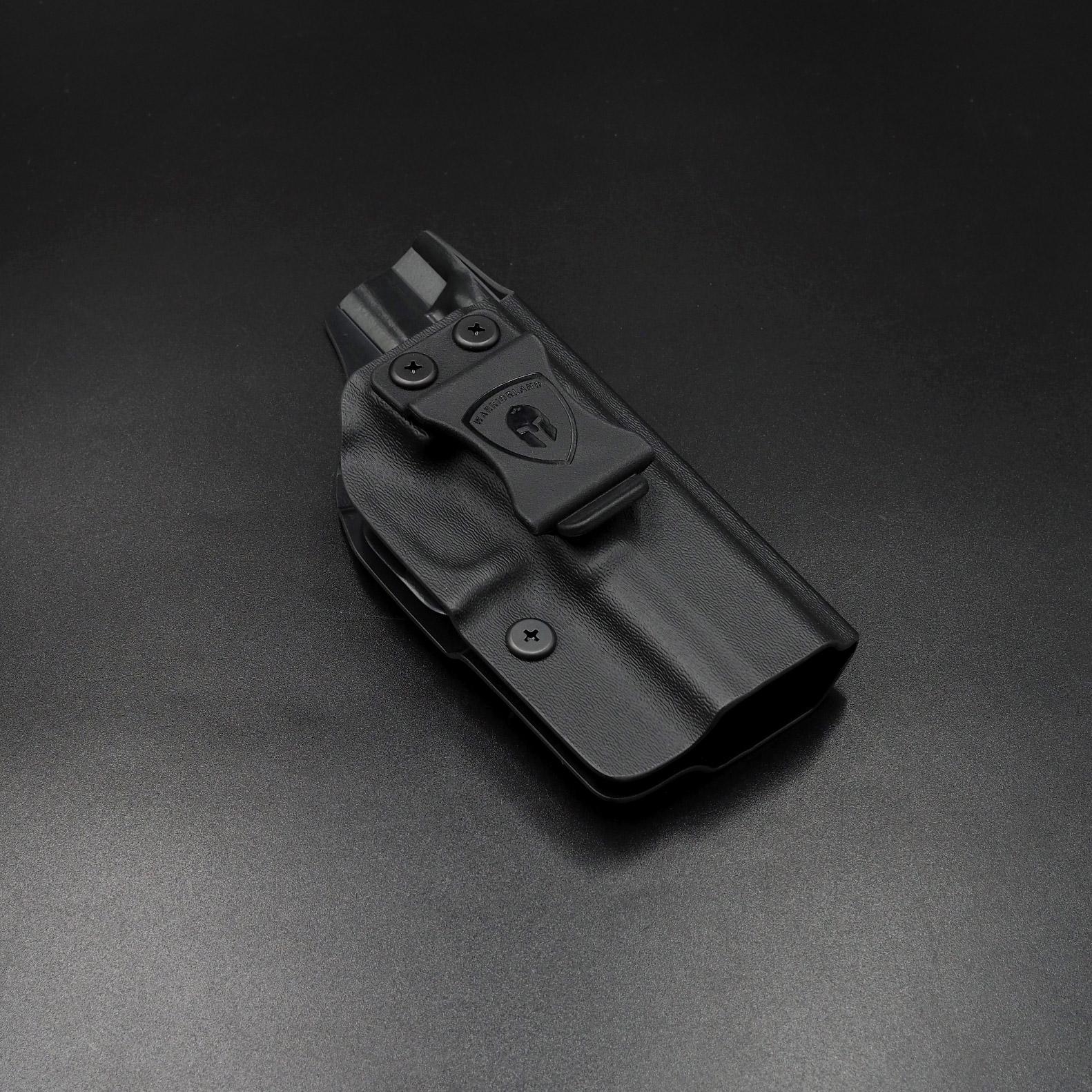 New. ซองปืนพกใน Kydex Glock 19 ( Warriorland ) IWB Kydex Holster (Serie B) Warriorland -ใช้สำหรับรุ่น Glock 19 -ตัวซองผลิตจากแผ่น Kydex คุณภาพดี -ทำความสะอาดได้ง่าย ล้างคราบสกปรกออกง่าย -คงรูป ไม่หดหรือขยายตัว ตามสภาวะอากาศ -เบาและบาง พกพา ซ่อนเร้น สะดวก