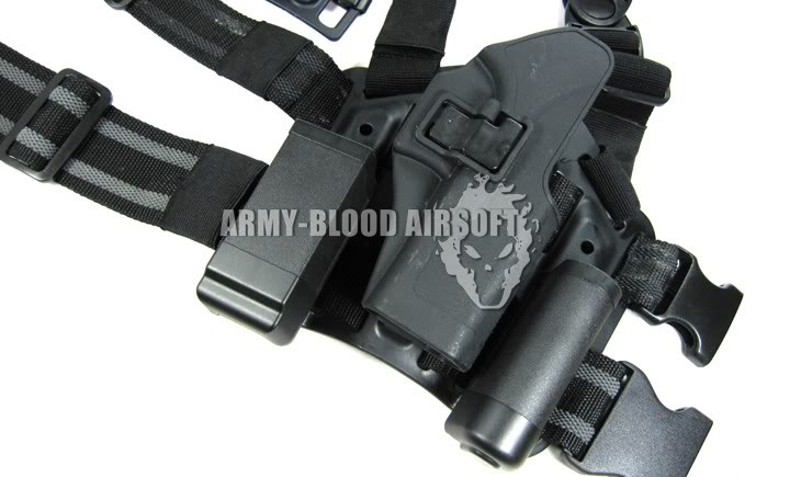 CQC Holster & Plateform with Light Carrier & Magazine Pouch(BK) prev next