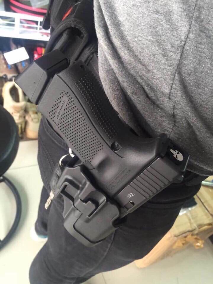 New.ซองปืนรัดต้นขา Glock17 , Glock19 ครบชุด ราคาพิเศษ