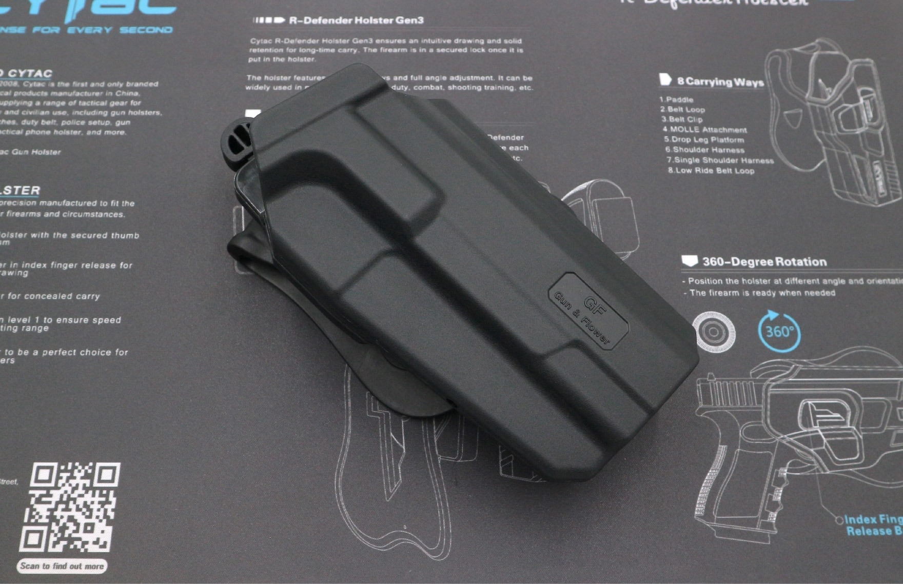 New. ซองพกนอก ปลดล็อคนิ้วโป้ง รุ่น COLT 1911 ( 5 " ) ( Gun&Flower Thumb Release Holster ) 💥 ผลิตจากวัสดุ Nylon PA66 เกรดคุณภาพ แข็งแรงทนทาน 💥 ออกแบบให้ปลดล็อคนิ้วโป้ง ใช้งานง่ายเป็นธรรมชาติ และปลอดภัยยิ่งขึ้น 💥 ซองออกแบบให้สาม