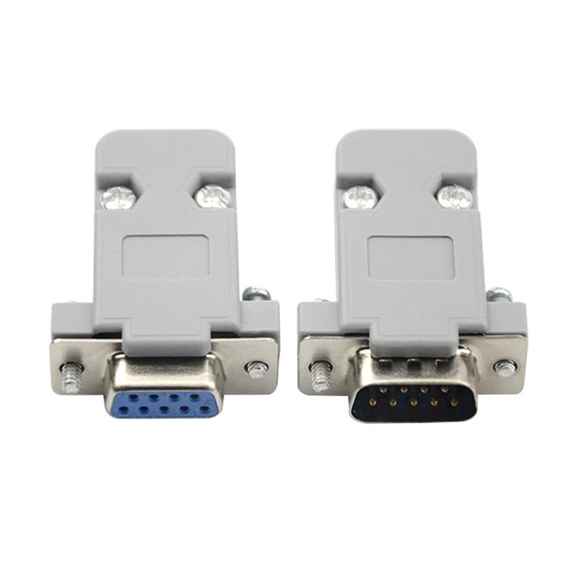 คอนเนคเตอร์ DB9 ตัวเมีย หัวคอนเนคเตอร์ เปลือกพลาสติก 9 Pins Connector