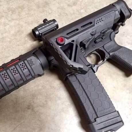 New.ชุดพับพายท้าย M4 Law Tactical AR-15 Folding Stock Adapter for Cmmg M4 / M16 / SR25 ราคาพิเศษ