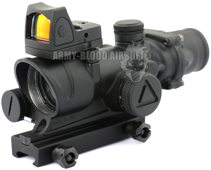Trijicon TA02 ACOG 4x32 Red Illuminated Scope W/ RM06 RMR Sight Adjustable
