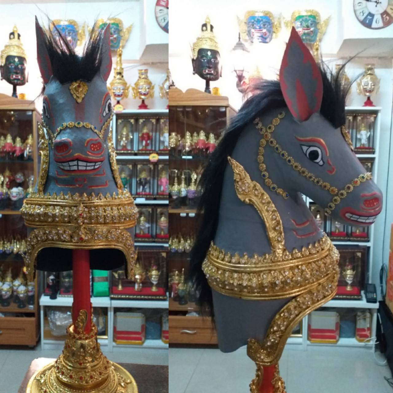 ศรีษะสัตว์ ระบำม้า ขนาดสวมหัว