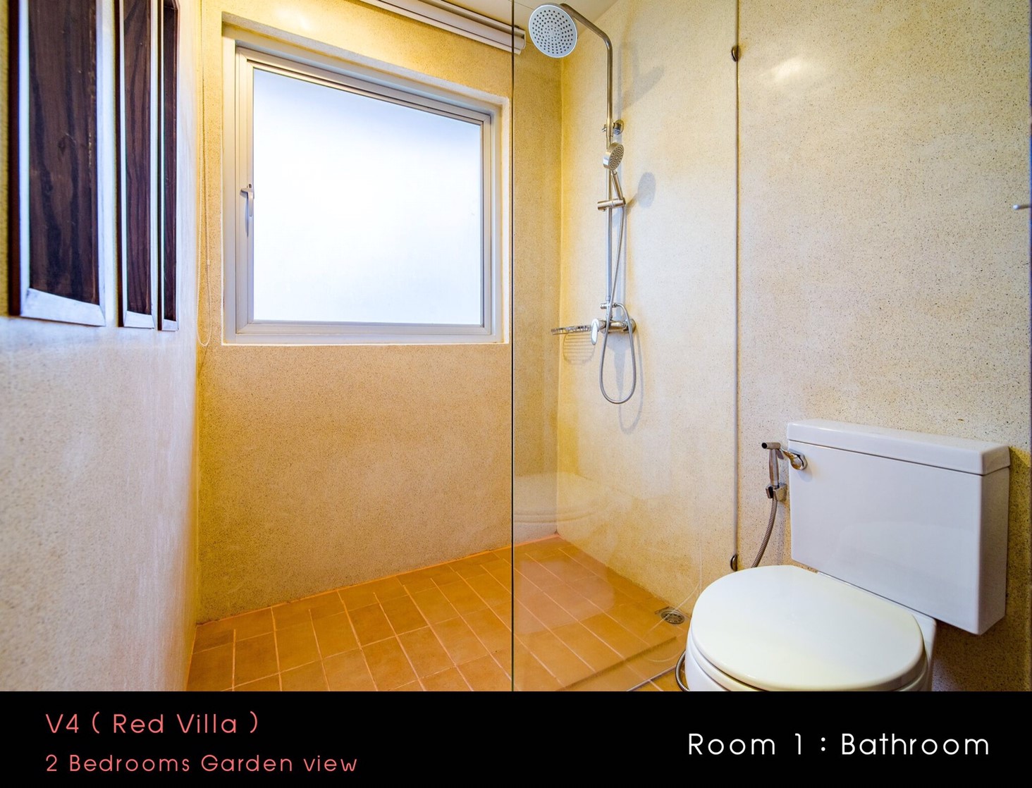 HR15022 บ้านพักหัวหิน บ้านทัศคานี บีช วิลล่า 4 ( Red 2Bed Garden View )