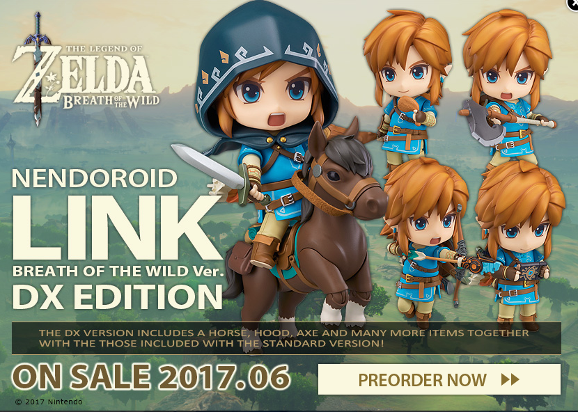 เปิดจอง Nendoroid - The Legend of Zelda: Link Breath of the Wild Ver. DX Edition
