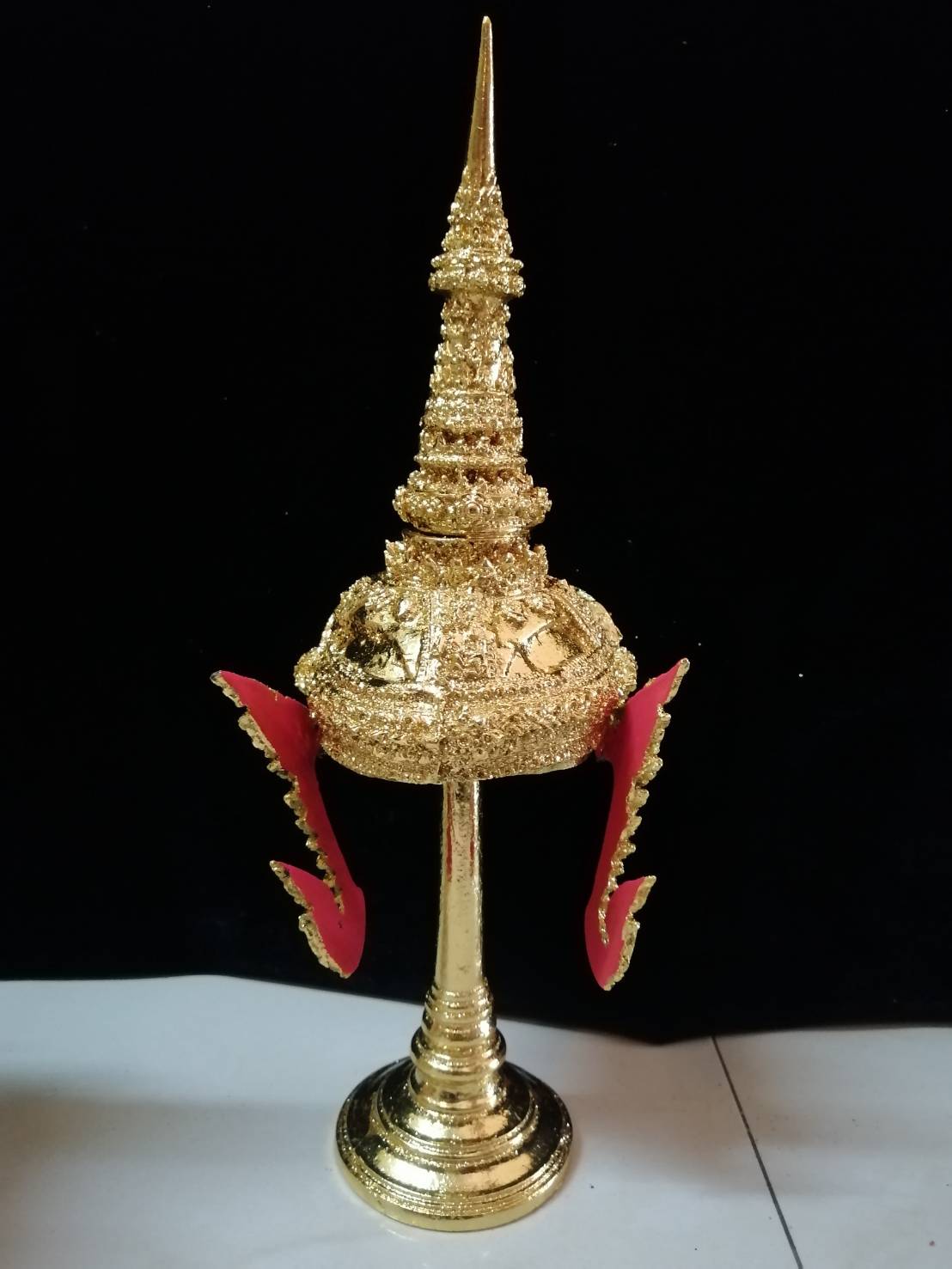 ชฎานาง ขนาดจัมโบ้ (กว้าง5นิ้ว) พร้อมฐานปิดทอง