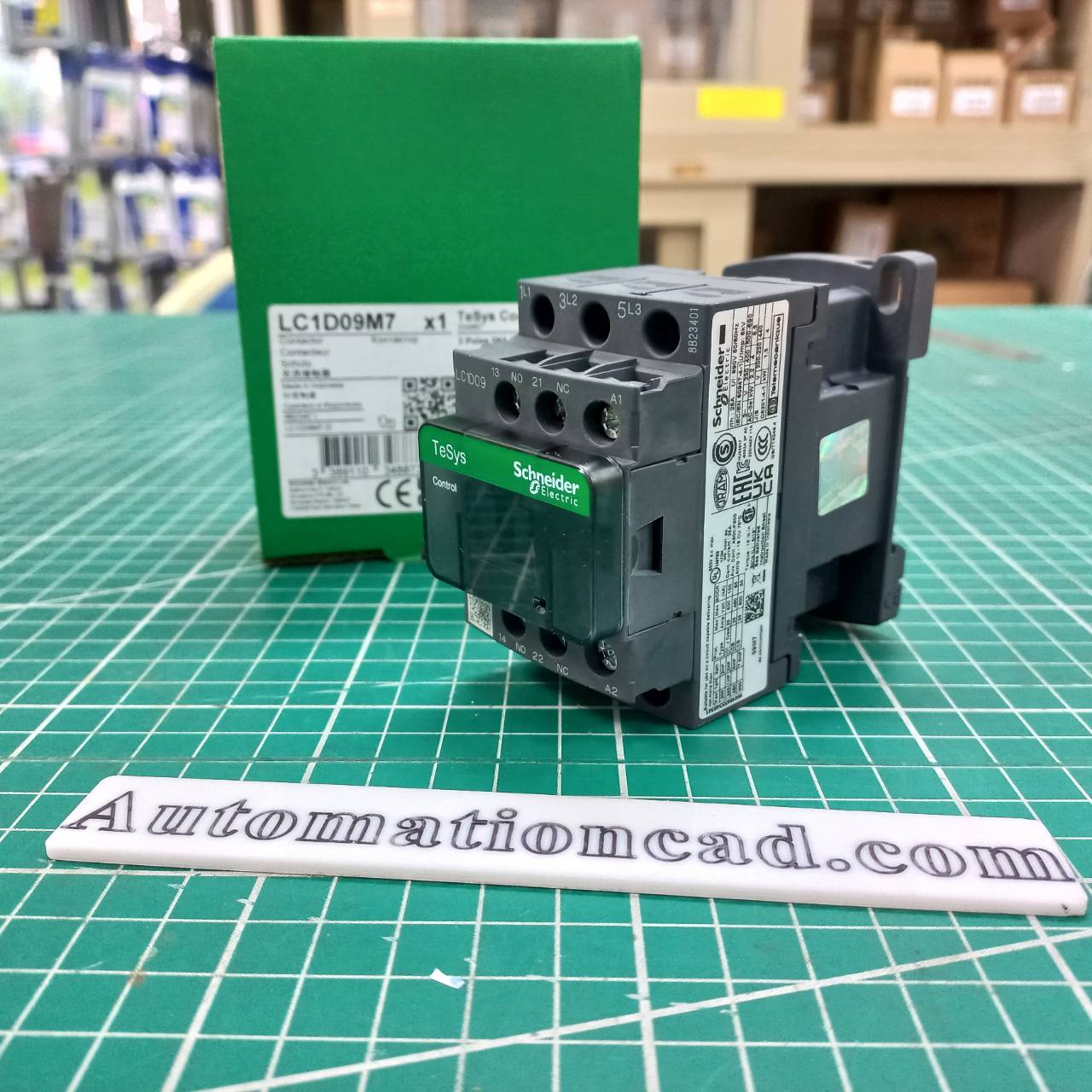 LC1D09M7 แมกเนติก คอนแทคเตอร์ SCHNEIDER MagneticContactor LC1D09M7 coil 220VAC ทนกระแสได้ 9A