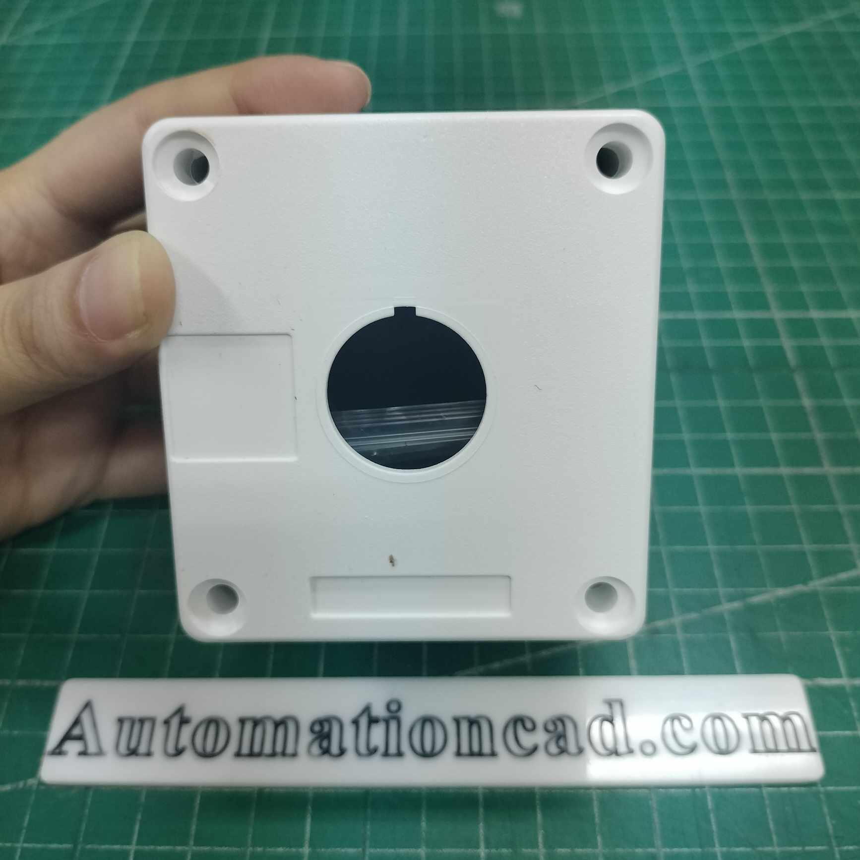 YAOHUI กล่องหลุมกันน้ำสำหรับปุ่ม 1 รู กล่องใส่ปุ่มสวิทช์ รูขนาด 22 mm BX1-22 ขนาด 72x77x65 มิลลิเมตร