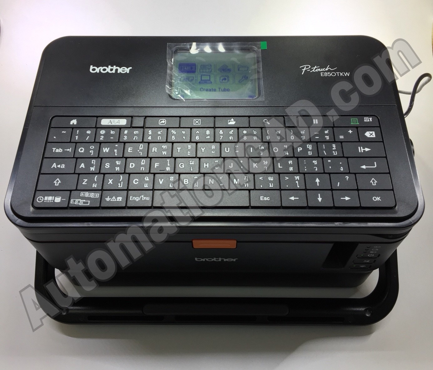 เทปพิมพ์อักษร TZE-431 12 มม. BROTHER ของแท้ อักษรสีดำ พื้นแดง
