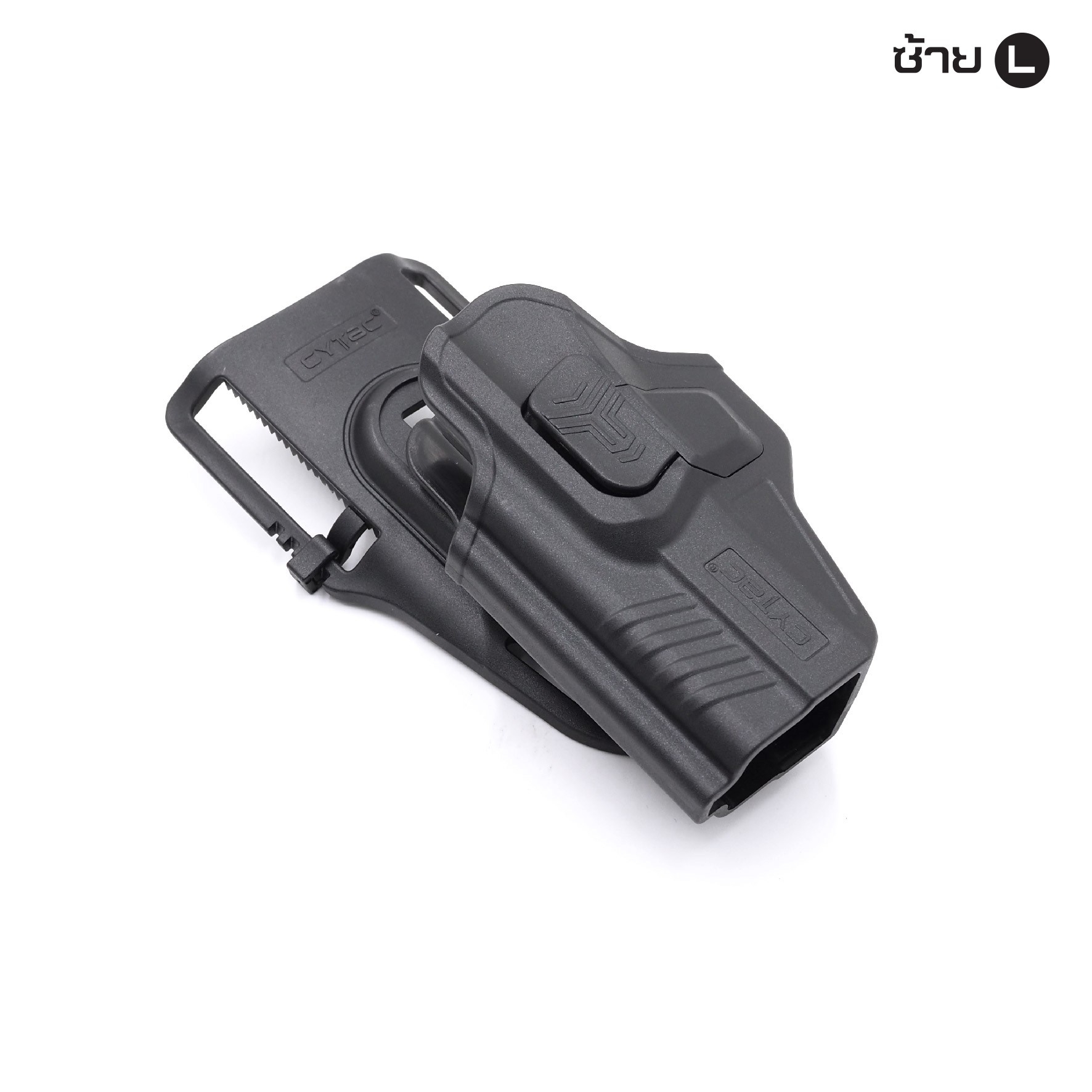New.ซองปลดนิ้วชี้ Glock19 + เพลทลดต่ำ Cytac ( R-Defender G3 Series G19 Holster with Low Ride Belt Loop ) ♨️ ผลิตจากวัสดุ Polymer เกรดคุณภาพ แข็งแรงทนทาน ♨️ ตัวซองออกแบบให้ปลดล็อคนิ้วชี้ ( Level 2 ) ใช้งานง่ายปลอดภัย ♨️ ตัวซองที่ยึดติด