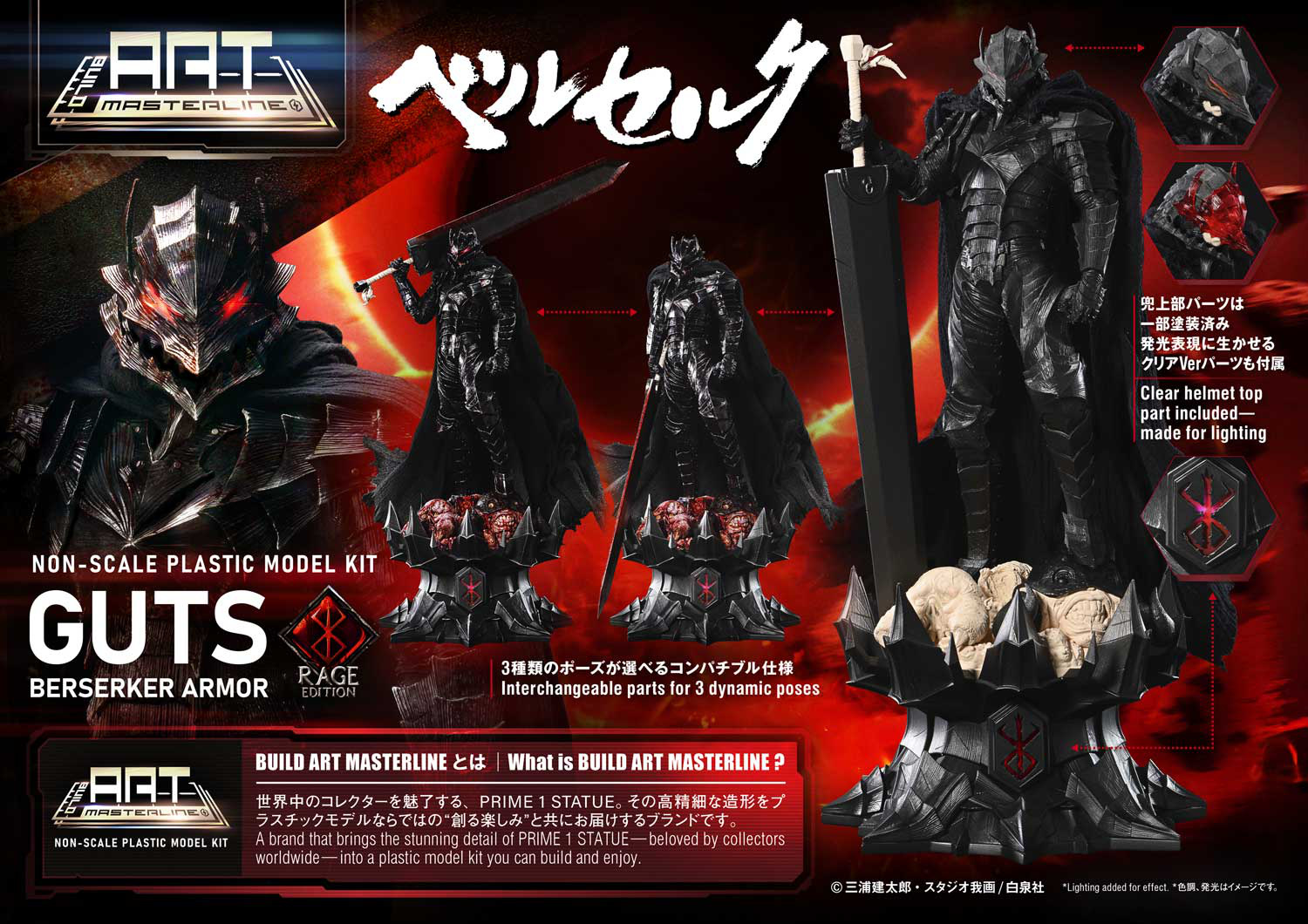 เปิดจอง : BUILD ART MASTERLINE Berserk Guts Berserker Armor "Rage" Plastic Model Kit