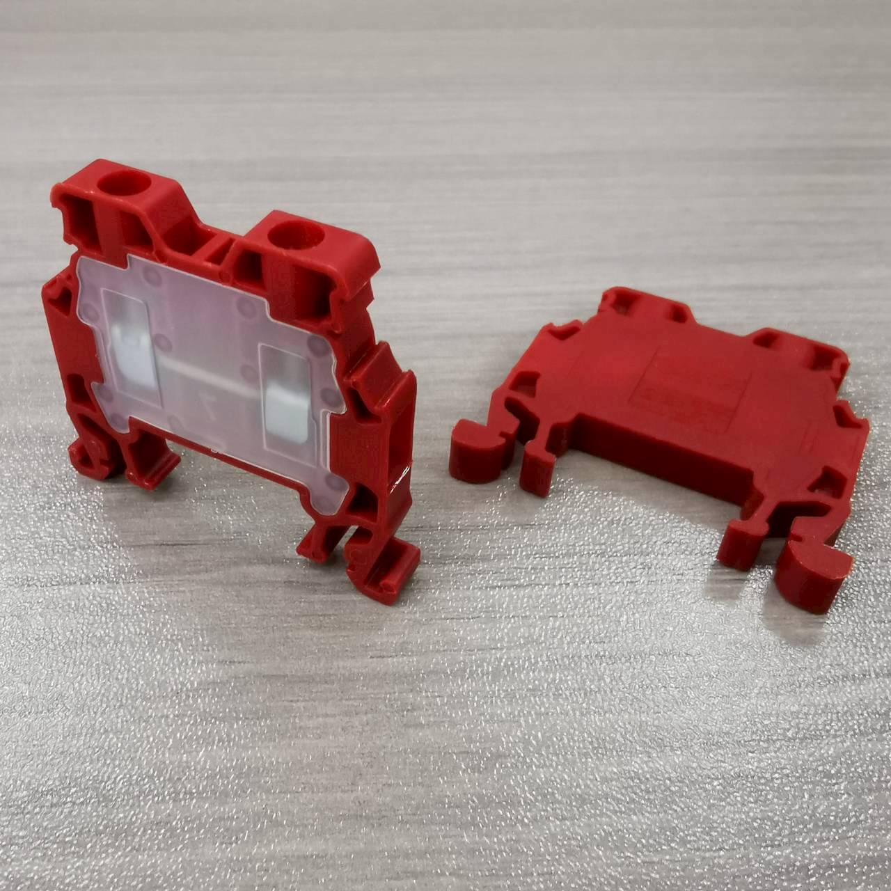 เทอร์มินอล ออนก้า 24A ใช้กับสายขนาด 2.5mm² ONKA-1017 Scewed terminal Red 1010017 MRK Series