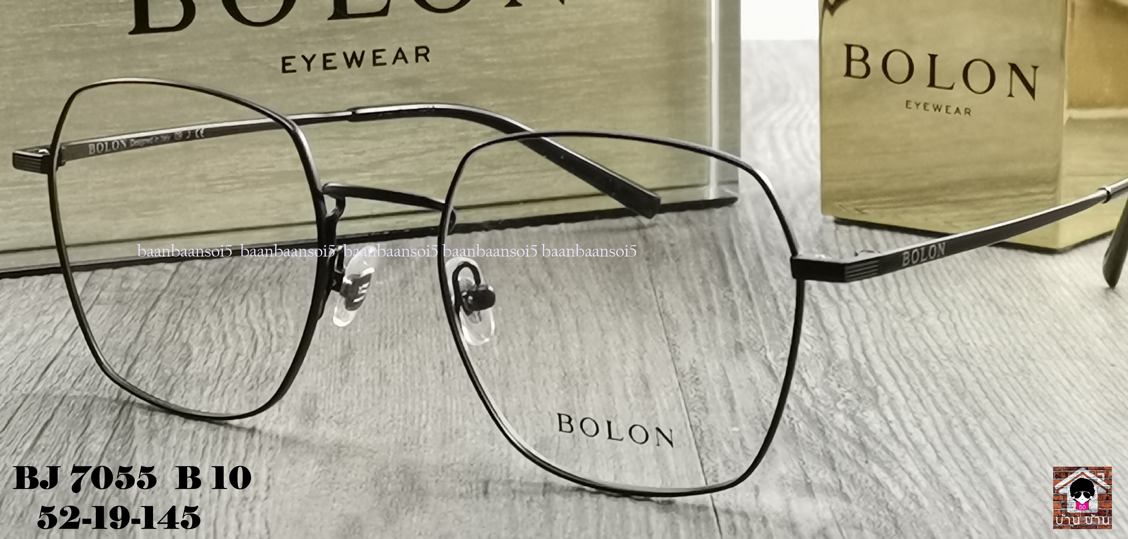 Bolon BJ 7055 B10 โปรโมชั่น กรอบแว่นตาพร้อมเลนส์ HOYA ราคา 3,490 บาท