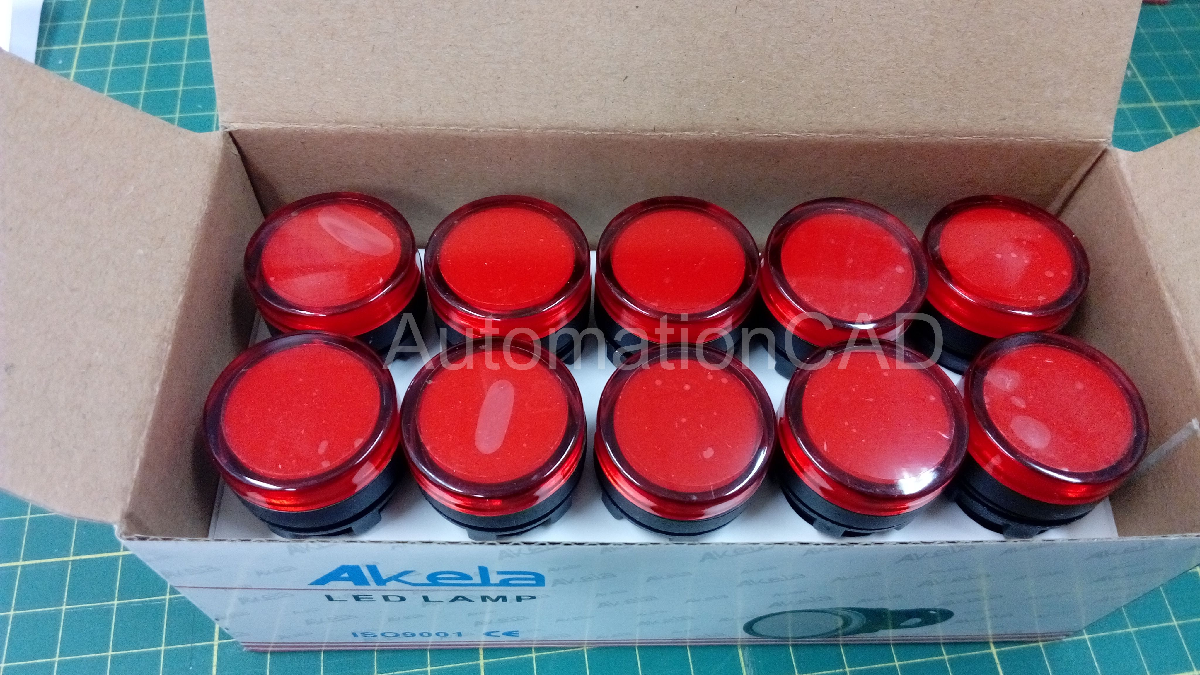 AKELA LED Lamp ไพลอตแลมป์ สีเขียว รู 22 mm ไฟ 220 VAC