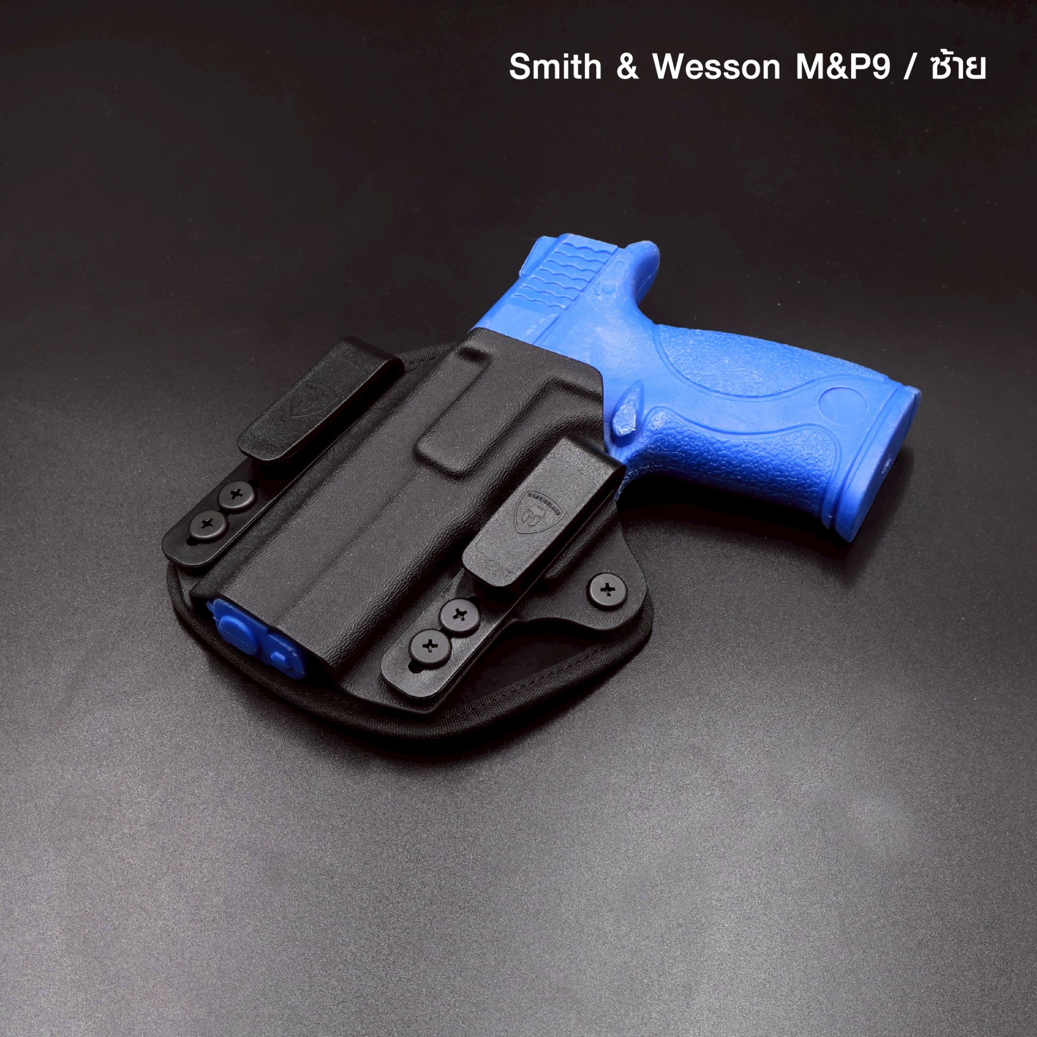 New.พกในขวา Glock17 ซองพกใน Universal (Kydex + Nylon) Warriorland Warriorland IWB Universal Hybrid Kydex&Nylon Holster ⭕ ใช้งานได้กับ Compact & Full size หลากหลายรุ่น ตามตารางในภาพประกอบ ⭕ ปรับใช้ เพียงปรับสกรู 5 จุด ให้กระชับตามต้องการ ⭕ ซองผลิตจาก kydex