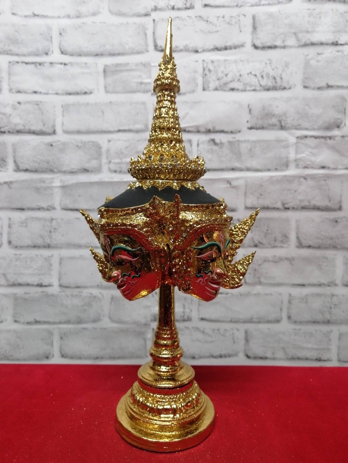 พระพรหม 4 หน้า พร้อมฐานปิดทอง (สีทอง)