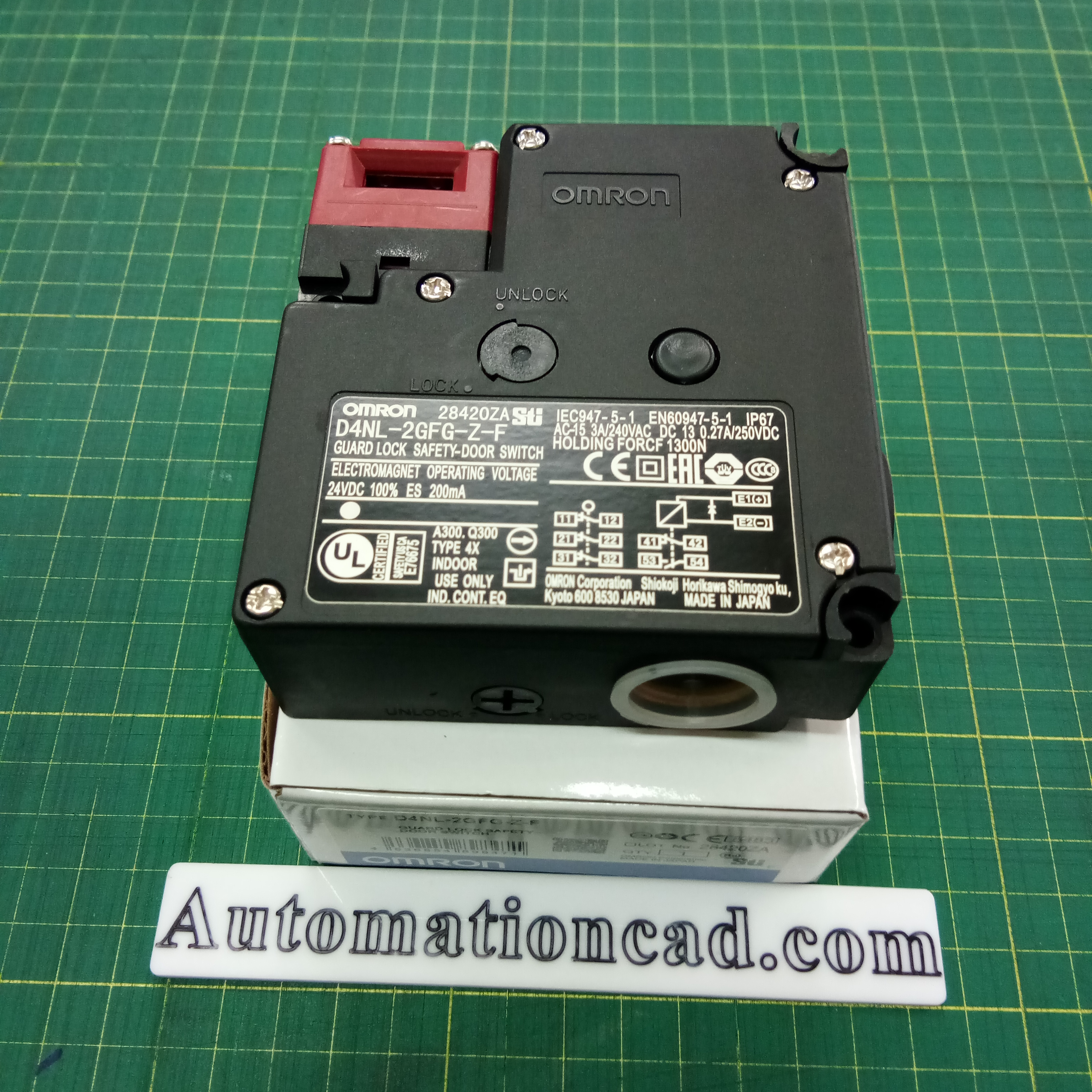 Safety Door Switch OMRON สวิตช์ประตูนิรภัย รุ่น D4NL-2GFG-Z-F
