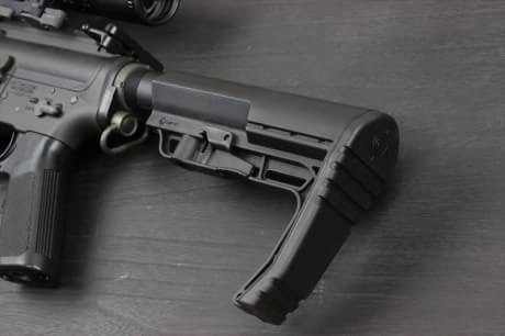 New.สินค้าขายดี พานท้าย M4 / M16 ใช้กับปืนจริง MFT Battlelink Minimalist Stock Review สีดำ สีทราย ราคาพิเศษ