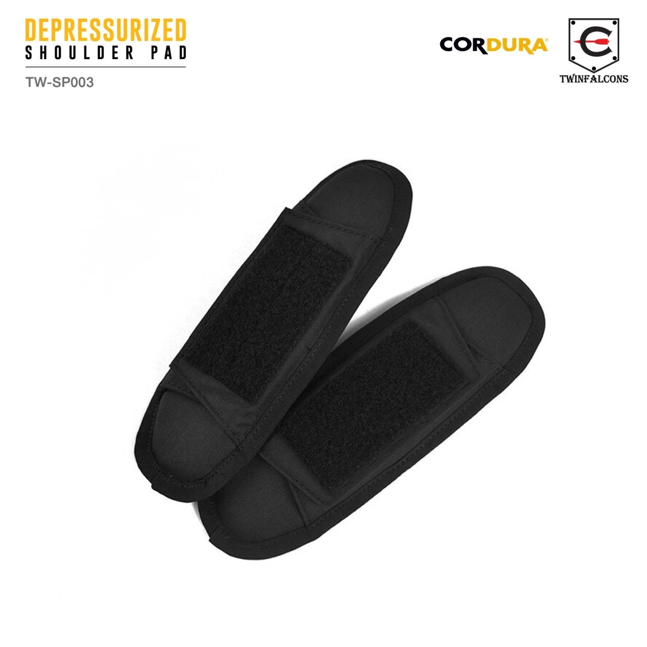 (fire)Depressurized Shoulder Pads ( Twinfalcons ) [ TW-SP003 ] ♠ Delustering Cordura 500D ♠ Better weight distribution ♠ High ventilation mesh 2 colors : Black , Ranger Green ราคาส่ง 620 บาท ราคาปลีก 890 บาท