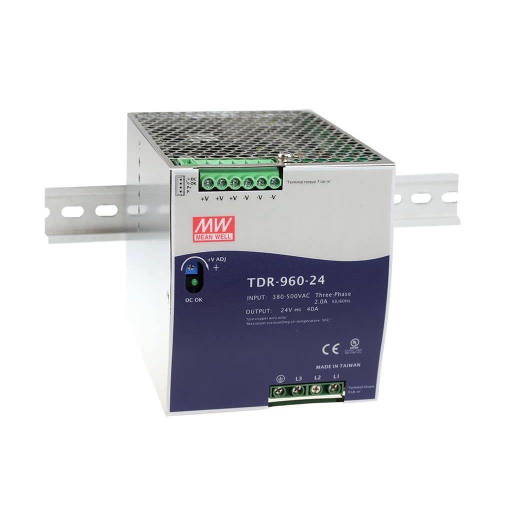 TDR-960-24 MEANWELL พาวเวอร์ซัพพลาย 40A 24VDC