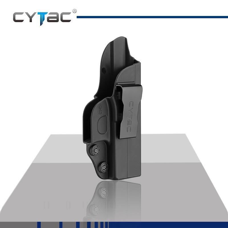 New.ซองปืน Cytac 🔰 ปลดไวด้วยนิ้วโป้ง 🔰 📌Sig p320sp 📌Glock17,22,31 📌Glock19,23,32 📌Glock26,27,33 📌Glock43 📌บาเรตต้า 92f 🔰 ใน1ชุด มาพร้อมซองปืนที่สามารถปลดไวออกจากเพลตได้ และ ซองแม็คกาซ