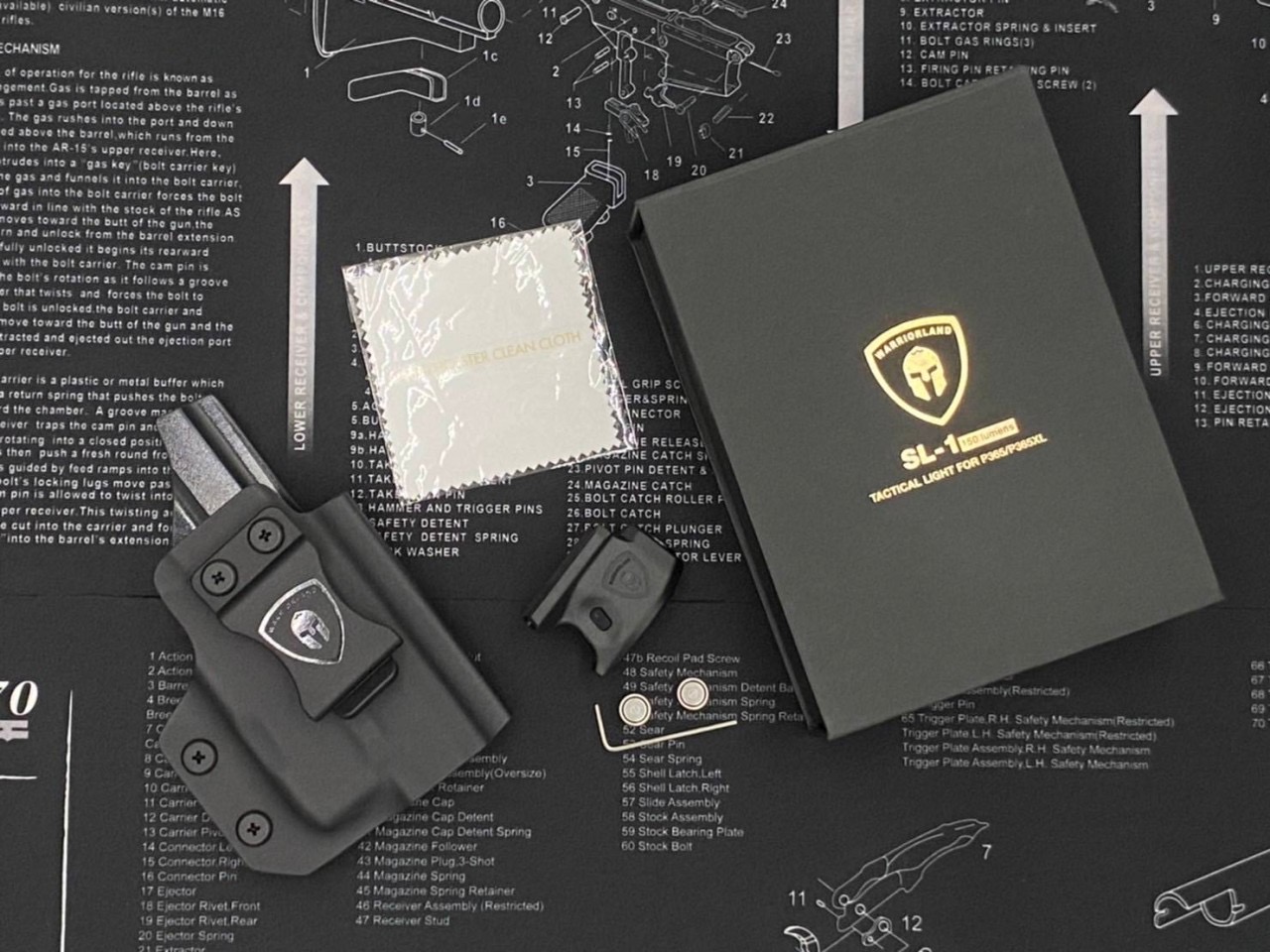 New.ไฟฉาย Warriorland SL-1 + ซองพกใน Kydex มี 2 รุ่นให้เลือก 🍁 รุ่น Sig Sauer P365 🍁 รุ่น G43/G43X ( เฉพาะรุ่นที่ไม่มีราง ) 🔺ไฟฉาย ผลิตจาก Polymer เกรดคุณภาพ 🔺ออกแบบให้ทนทานต่อแรงรีคอยด์ได้ 🔺ความสว่าง 150 Lumens