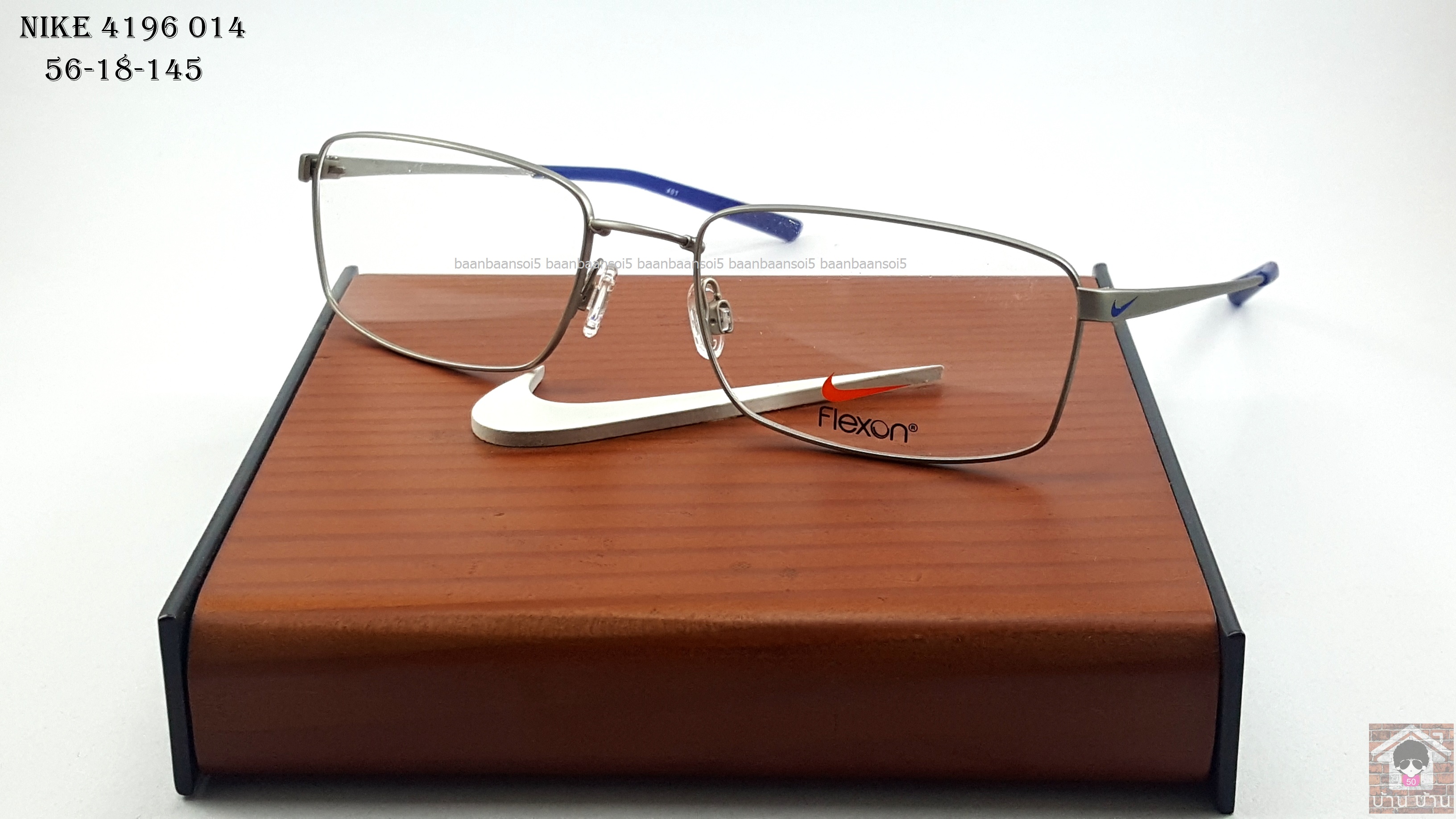 NIKE BRAND ORIGINALแท้ Flexon 4196 014 กรอบแว่นตาพร้อมเลนส์ มัลติโค๊ตHOYA ป้องกันรังสีคอม 5,200 บาท