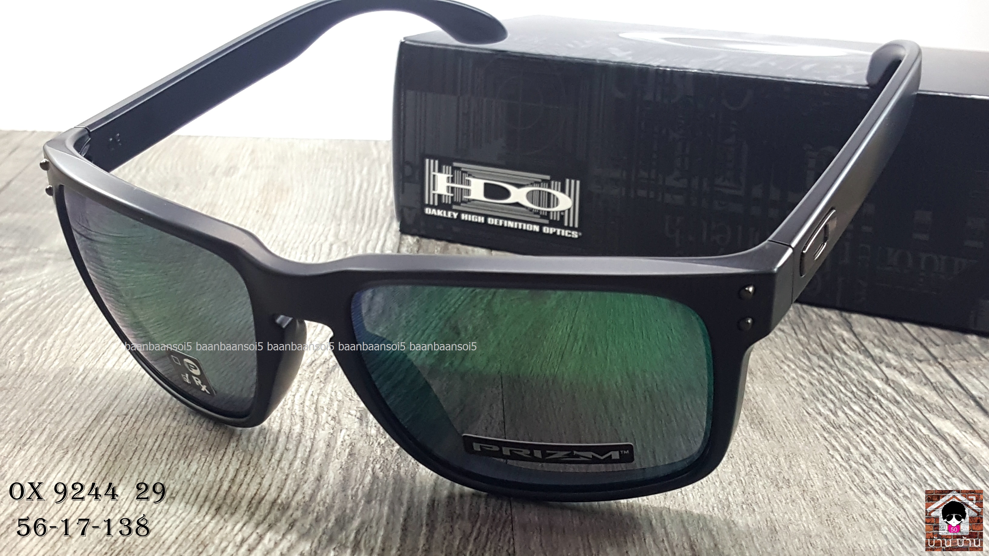 OAKLEY OO9244-29 HOLBROOK (ASIA FIT) Matte Black/Prizm Black Iridium โปรโมชั่น ราคา 3,800 บาท