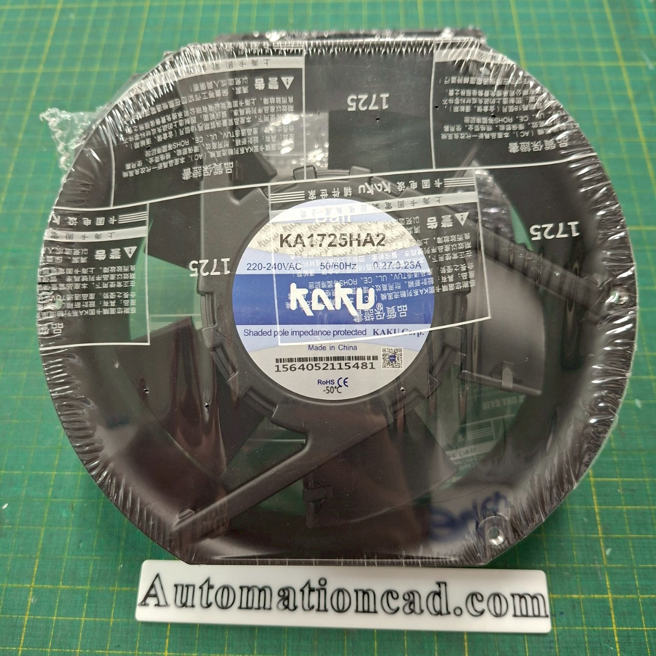 พัดลมระบายอากาศ KAKU ขนาด 6 นิ้ว 220VAC ลูกปืนแบบ Ball - KA1725HA2 Cable
