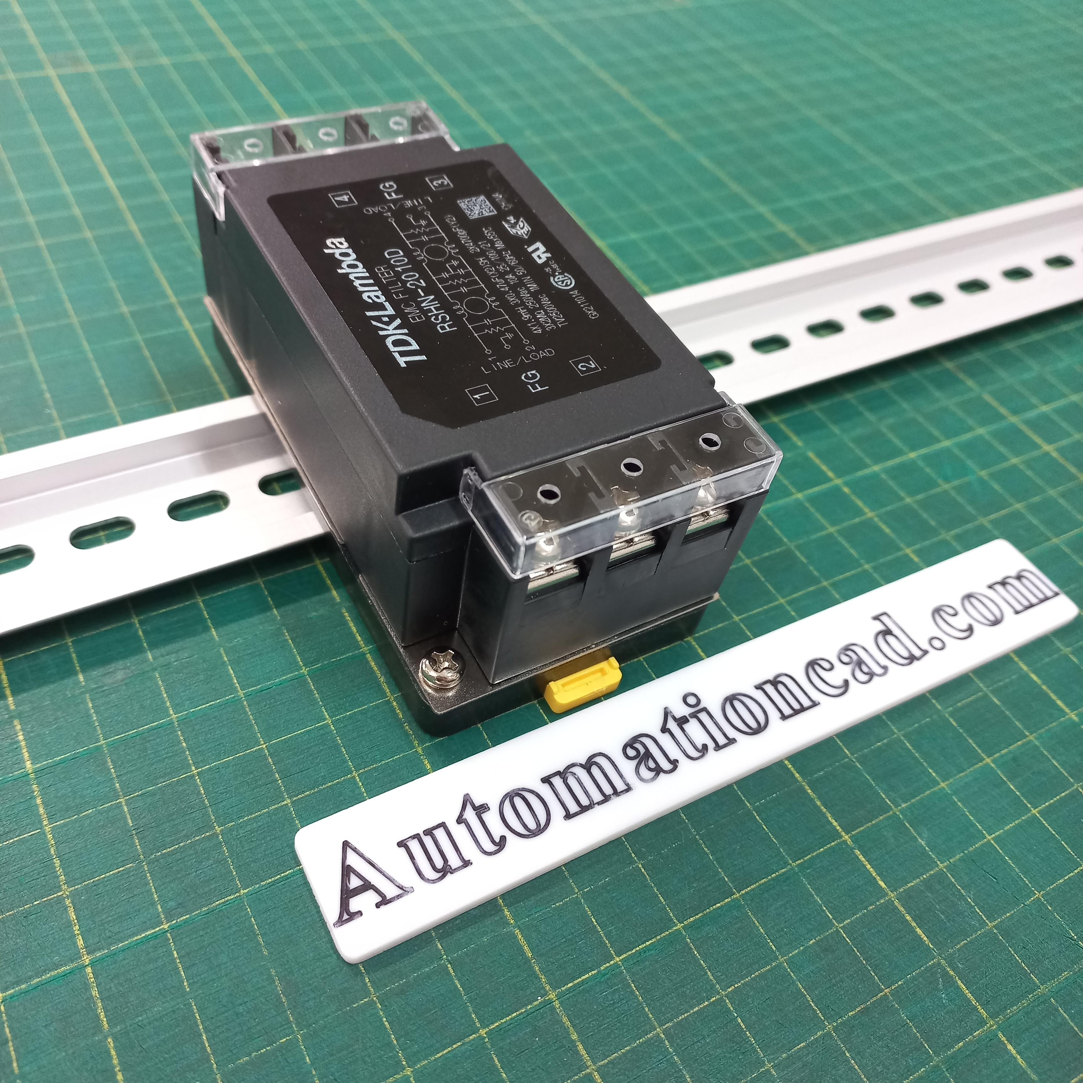 NOISE FILTER TDK-Lambda รุ่น RSHN-2010D (เกาะราง DIN Rail) 10A 250VAC 50/60Hz