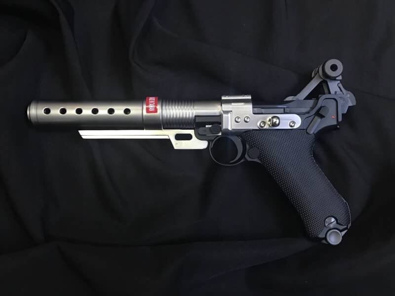 New ! AW Custom Limited Edition Custom Built Luger P08 6" Pistol with Muzzle Device ราคาพิเศษ
