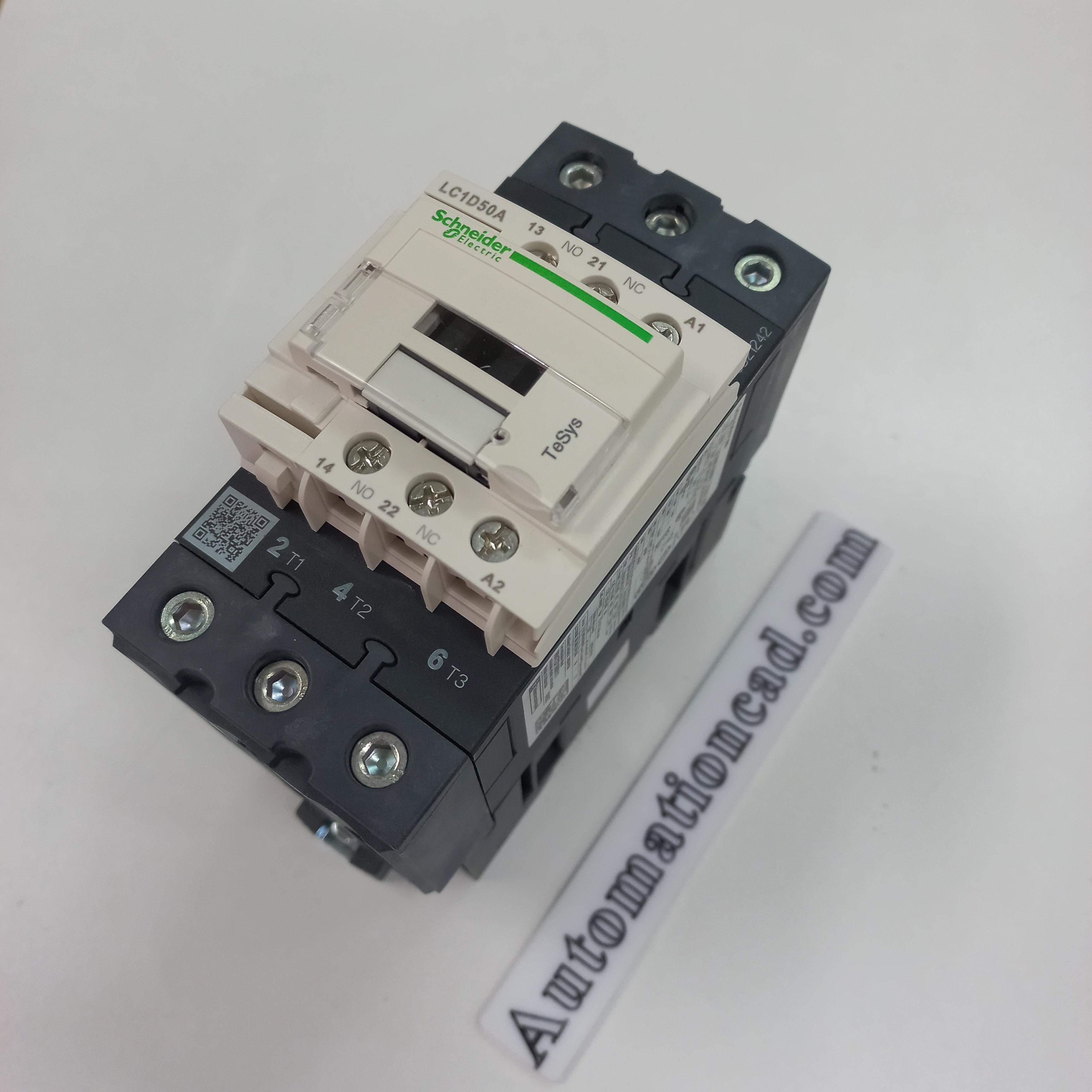 SCHNEIDER MAGNETIC TeSys D แมกเนติก 3เฟส รุ่น LC1D50AE7 48VAC