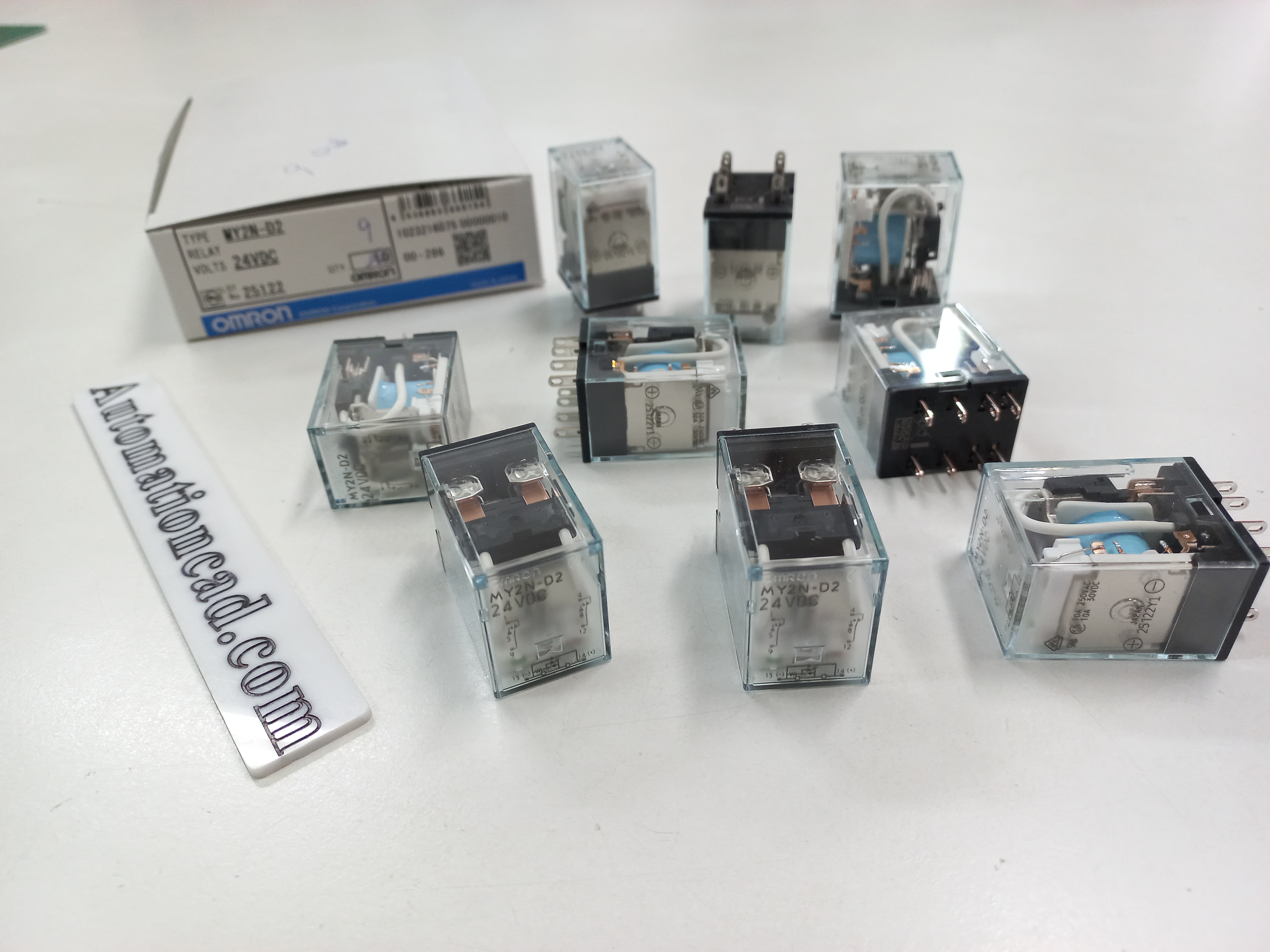 RELAY OMRON มีไฟ LED รุ่น MY2N-D2 24VDC 2คอนแทค
