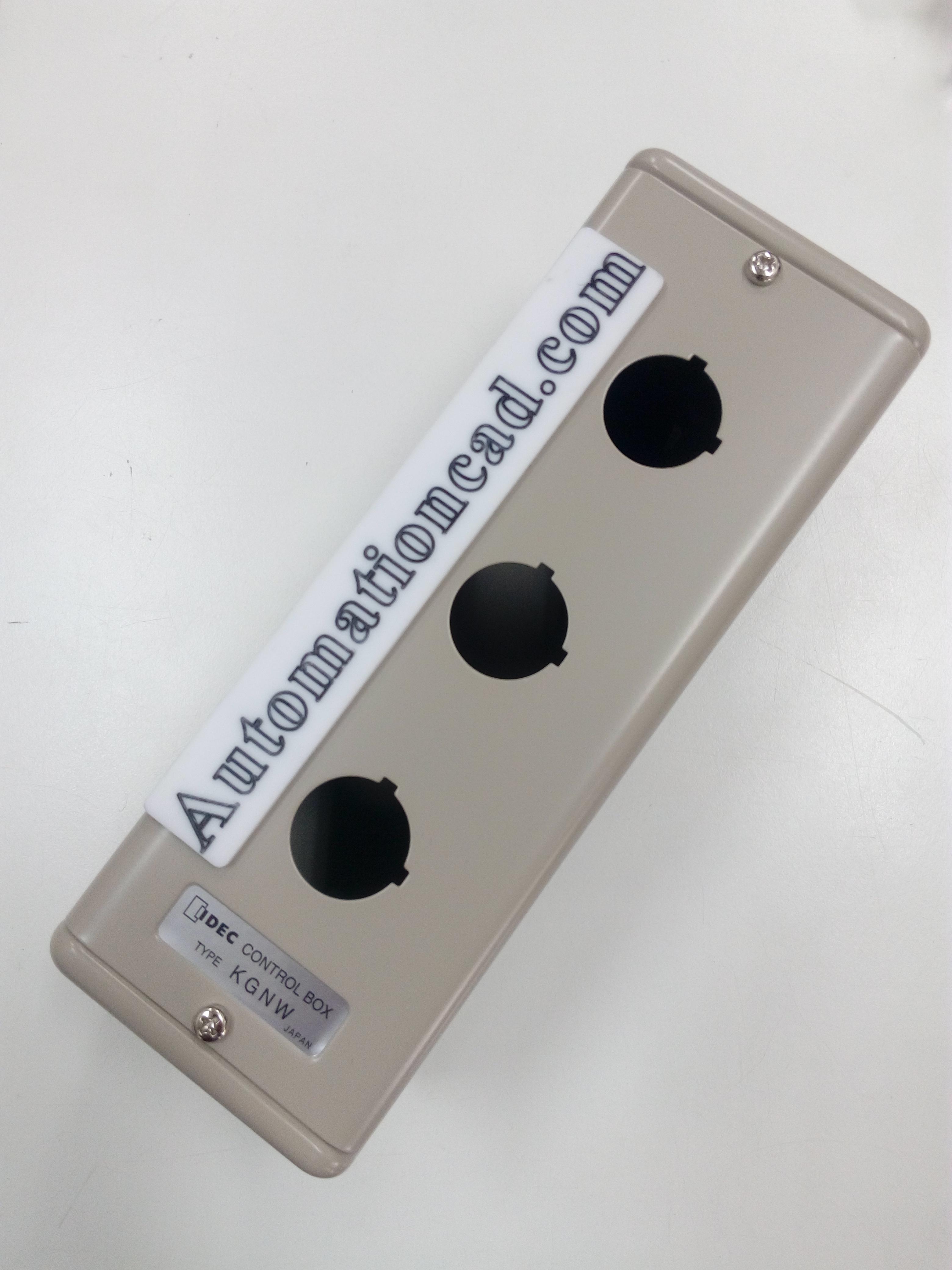 กล่องเหล็ก 3 รู Φ22mm IDEC Control Box KGN Series กล่องคอนโทรล ใส่ปุ่มกด