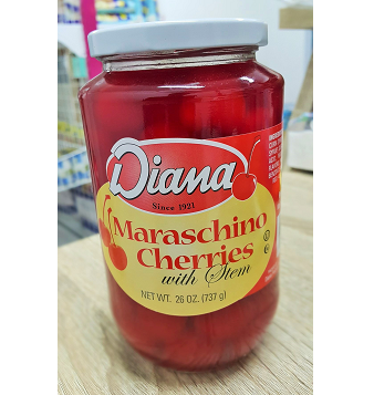 เชอร์รี่ในน้ำเชื่อม 737g. ตรา Diana