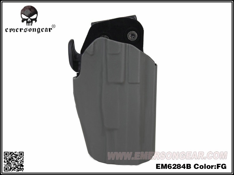 New.SAFARILAND 579 Pro-Fit Holster !!! ซองปืนที่ใช้ได้กับปืนมากกว่า 200 รุ่น !!! คุณสมบัติ - ใช้ได้กับปืนมากกว่า 200 รุ่น !!! - มีระบบ Grip Lock System ป้องกันการแย่งปืน - ปรับองศาการ Grip ปืนได้ - วัสดุเป็นไนล่อน ลดการเกินรอย Compatible for Glock 17L, 34