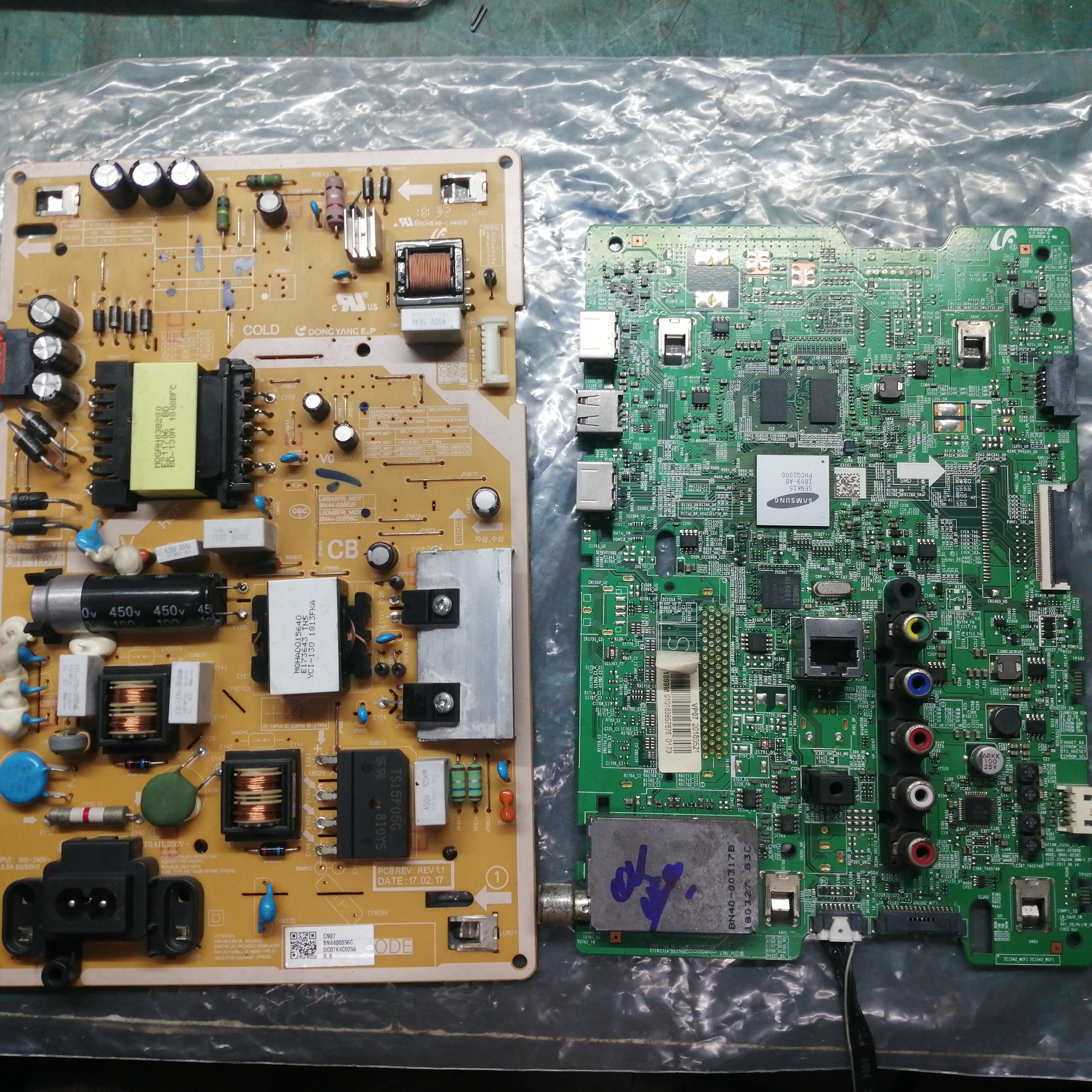 เมนบอร์ด+ซัพพลายซัมซุง UA49J5250AKXXT: BN94-11899M