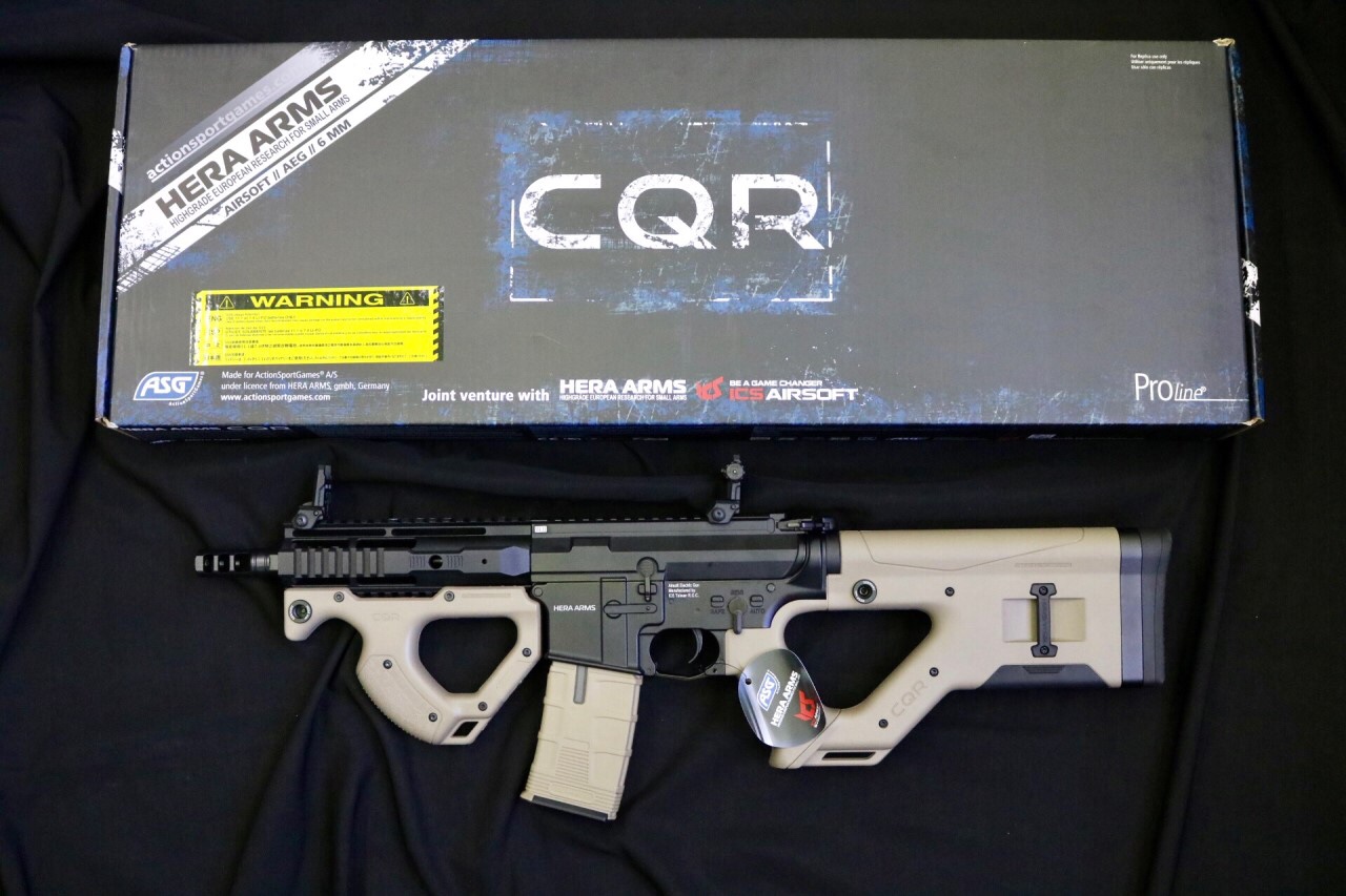 “Re-Stock! สินค้าเติมสต็อค” ICS HERA Arms CQR ( Mosfet / Black-2Tone) # ICS-AEG-390 (ระบบไกคอนแทค) ICS HERA Arms CQR ( SSS/ Black-2Tone ) # ICS-AEG-390S3-1 (ระบบไกไฟฟ้า) https://youtu.be/Yk58DeBQz5s