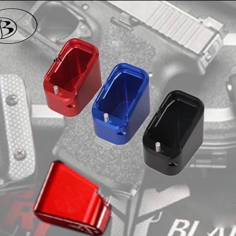 https://youtu.be/IPGIkOg-Gyc New.TARAN ยุทธวิธีนวัตกรรม-อาวุธฐาน อลูมิเนียม PAD KIT สำหรับ GLOCK The USPA IPSC และ IDPACS กีฬา ส้นแมกอลูมิเนียม cnc. สำหรับปืน GLOCK 9/40 + เพิ่ม 5 นัด ขนาด 9 mm. + เพิ่ม 4 นัด ขนาด .40 มีมา 6 สี ราคาพิเศษ