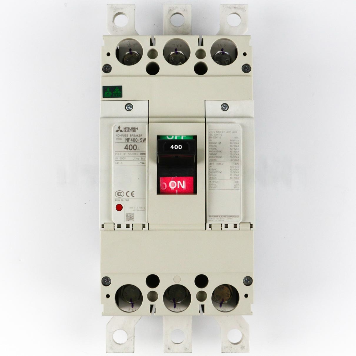 เบรกเกอร์ NF400-SW 3P 400A มิตซูบิชิ MITSUBISHI 400A 3POLE NF400 SW NF400SW